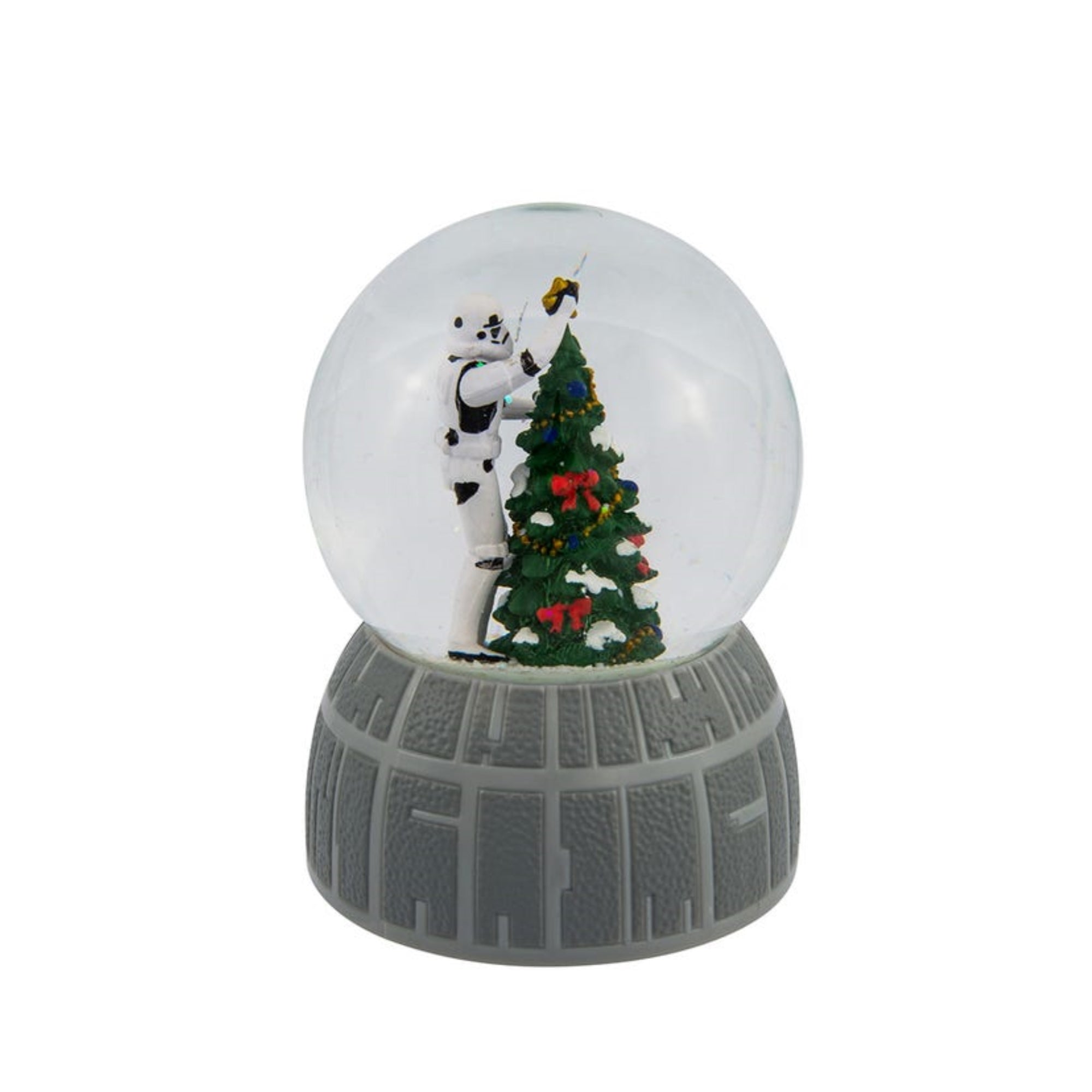 Kurt Adler Wind-Up Musical Storm Trooper Decorating Christmas Tree "Jingle Bells" Water Globe