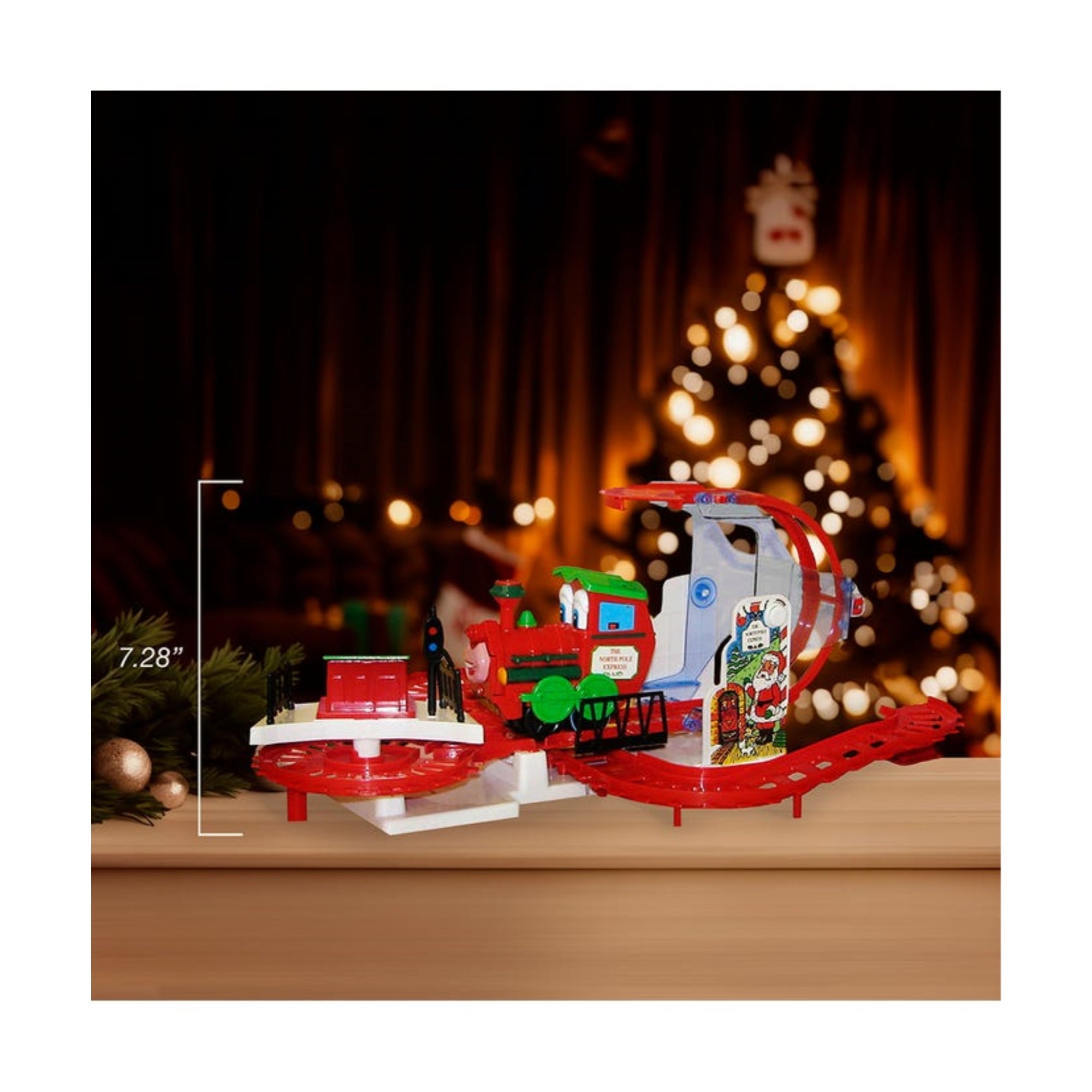 Kurt Adler Battery-Operated Musical North Pole Express Train