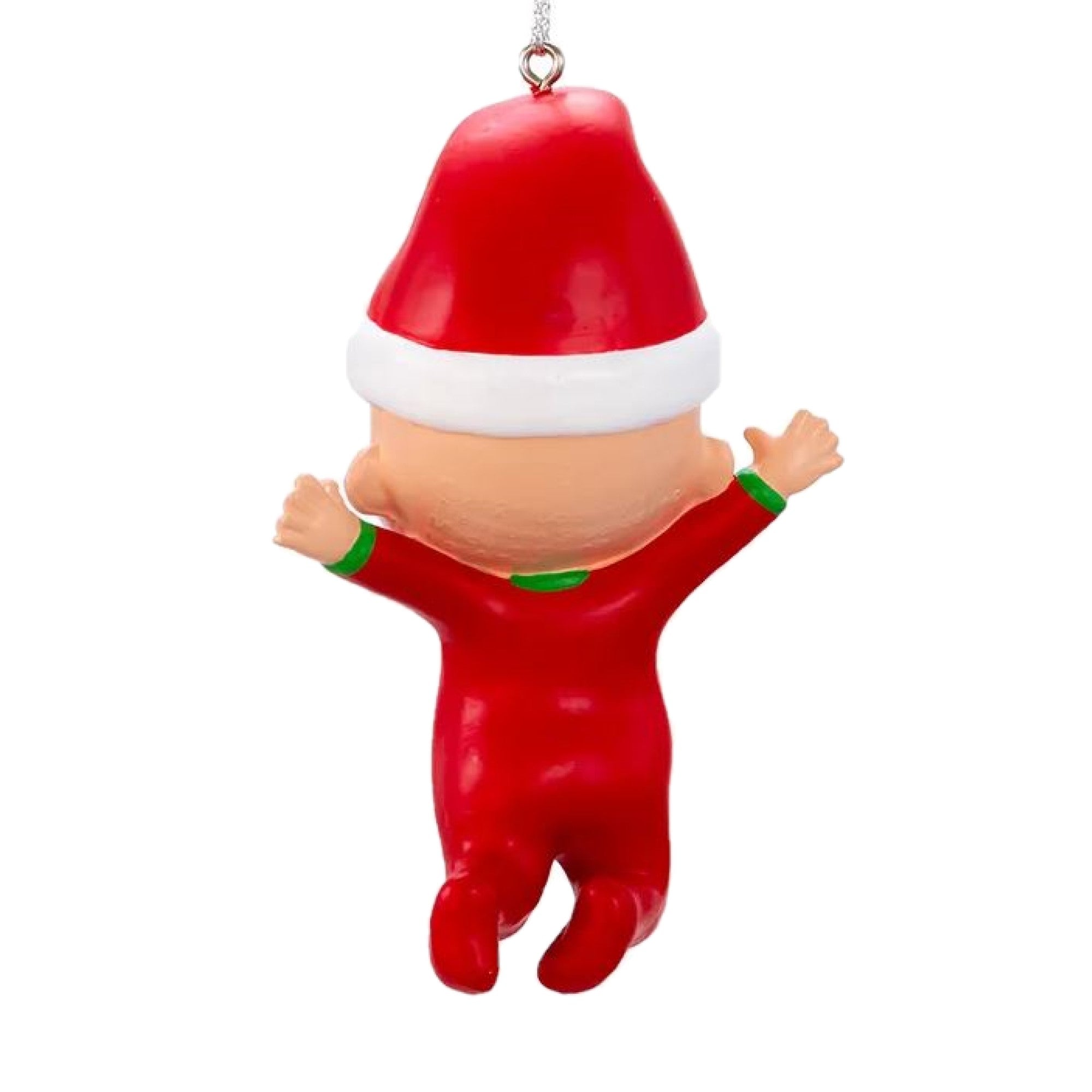 Kurt Adler Plastic Ornament for Christmas Tree, Cocomelon JJ with Santa Hat