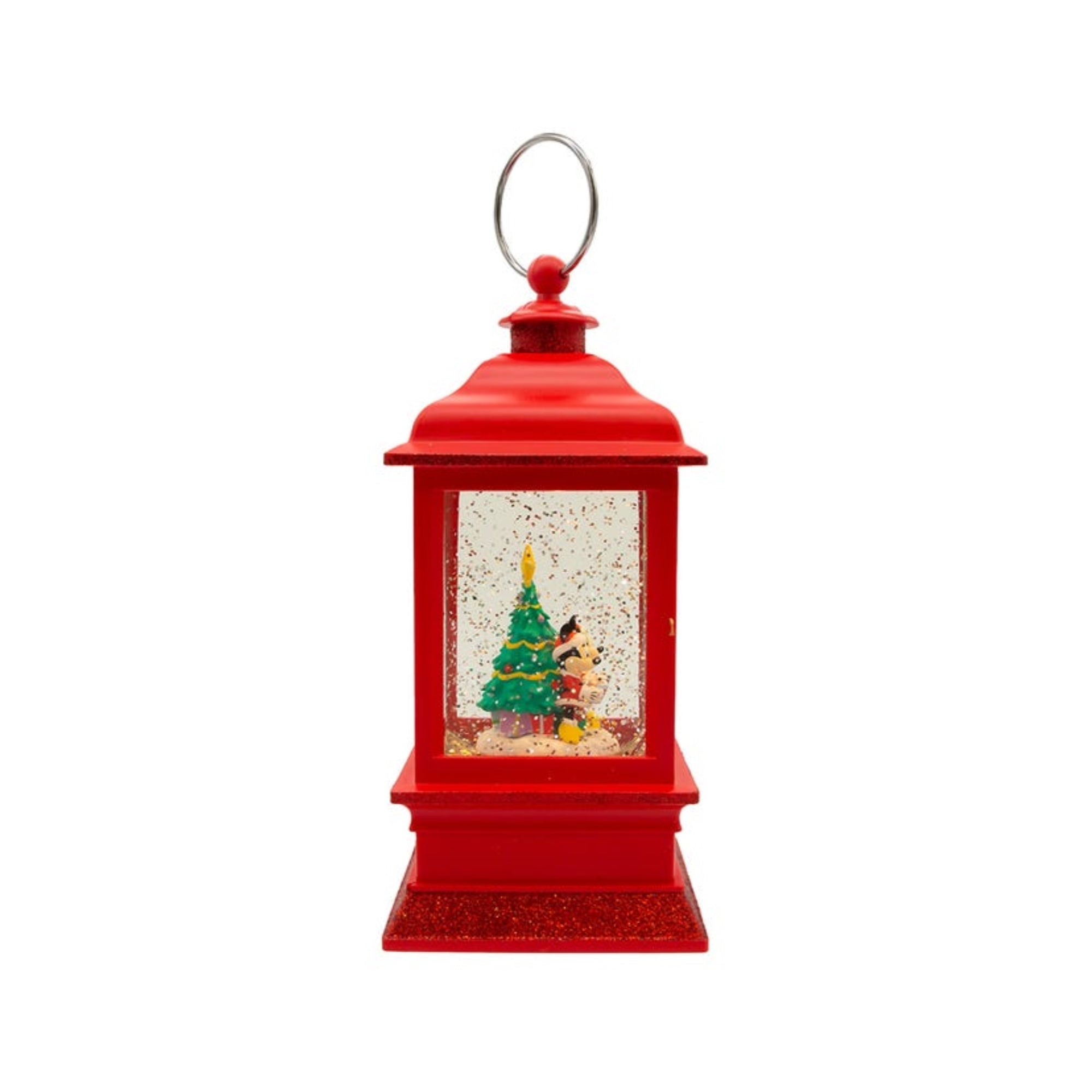 Kurt Adler Battery Operated Disney Mickey & Minnie Musical Light-Up Lantern, 9"