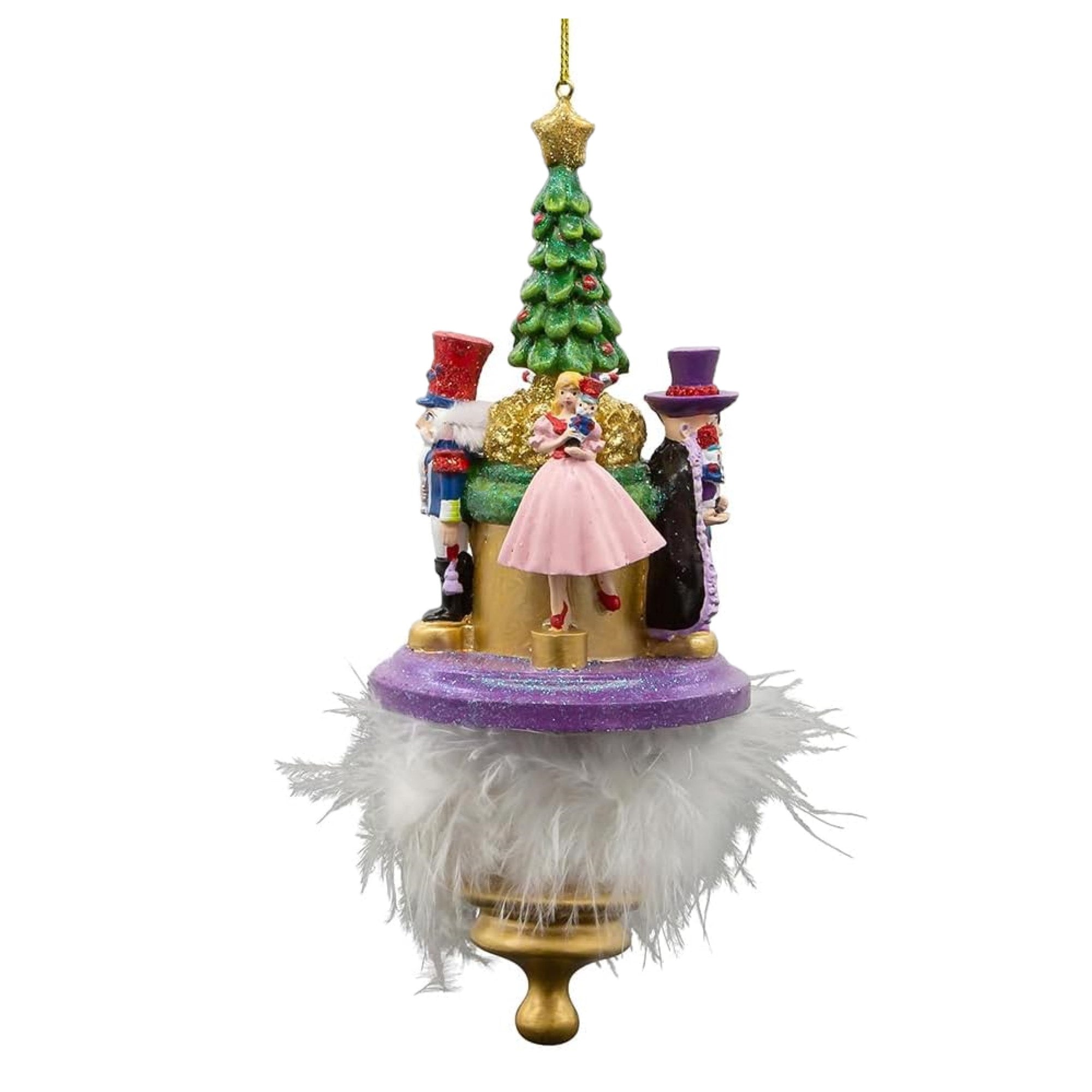 Kurt Adler Wooden Ornament for Christmas Tree, Nutcracker Suite Hat