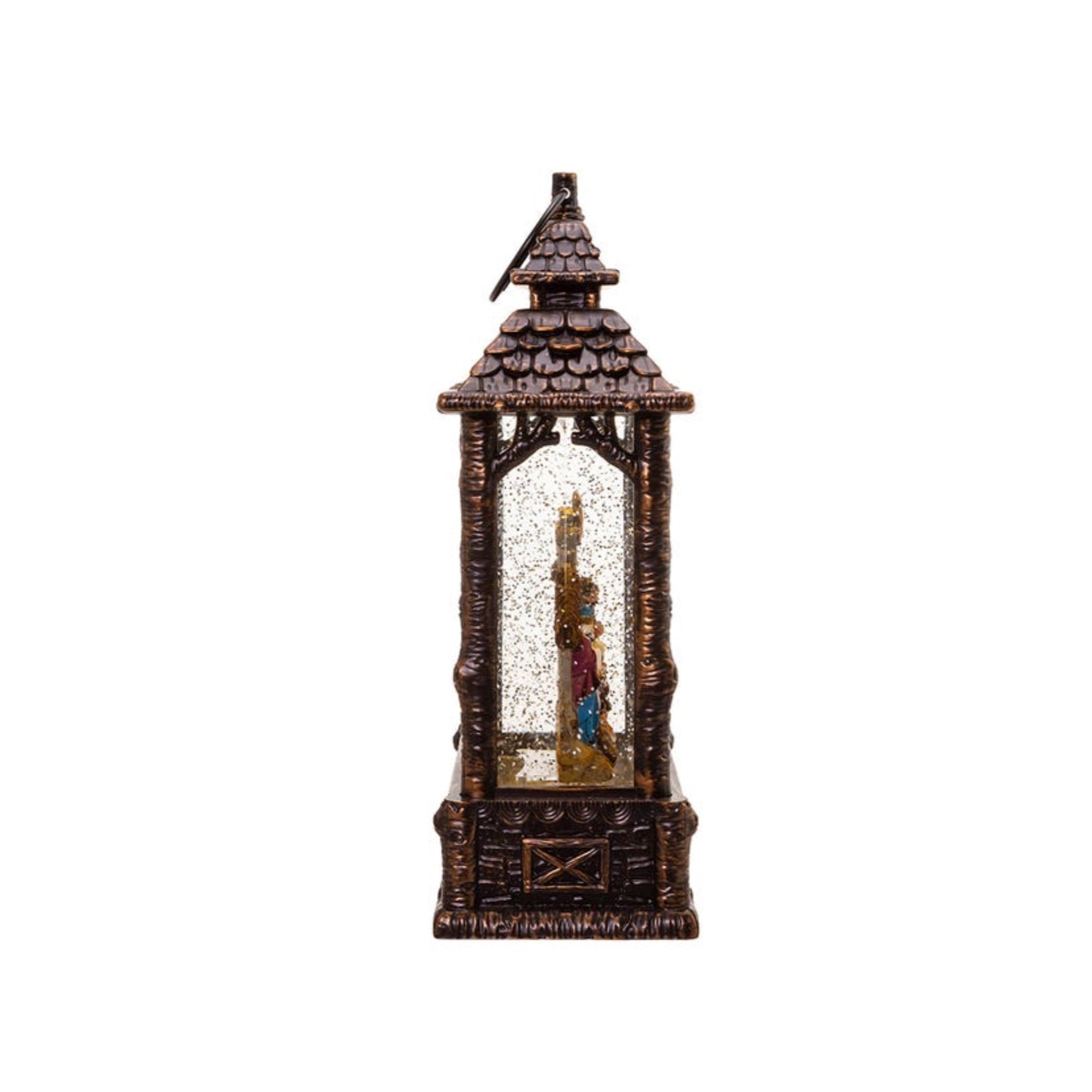 Kurt Adler Battery-Operated LED Lighted Nativity Scene Water Lantern, 11"