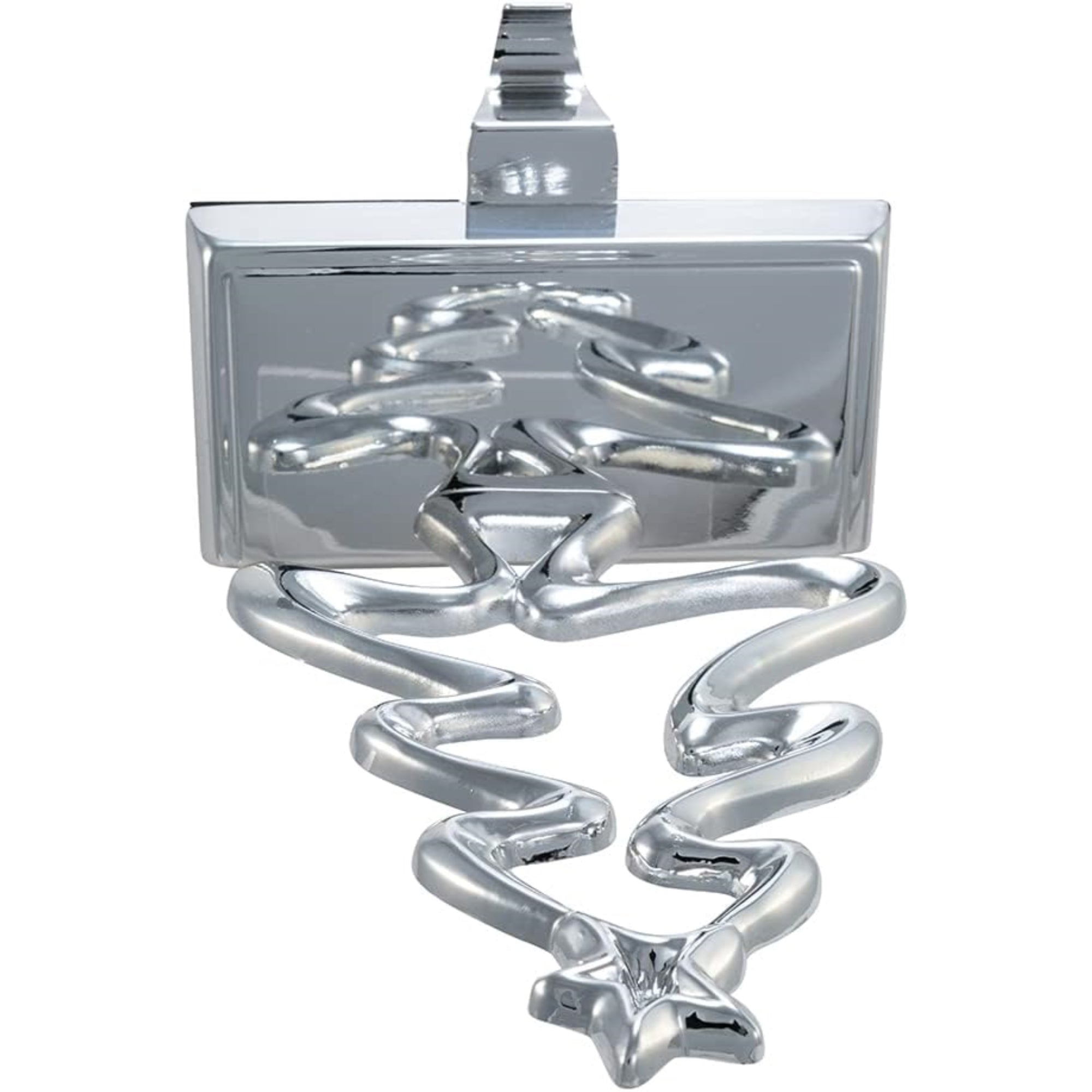 Kurt Adler Christmas Stocking Holder, Silver Christmas Tree, 7.5"