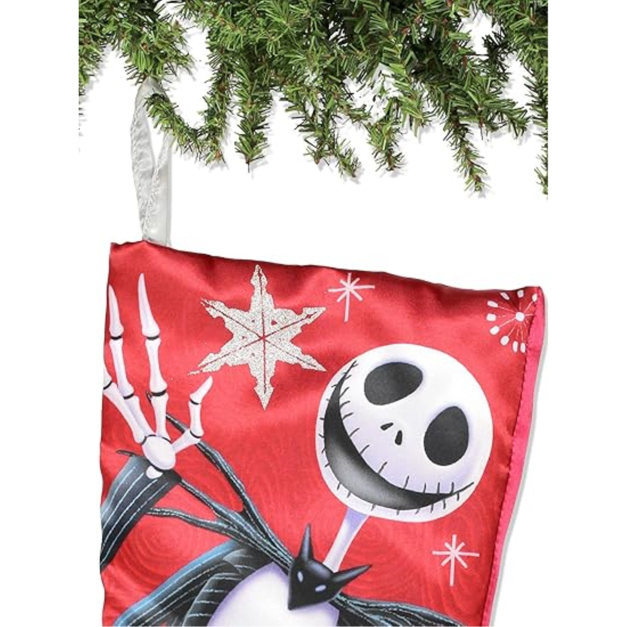 Kurt Adler Christmas Stocking, The Nightmare Before Christmas Jack and Sally, 19"