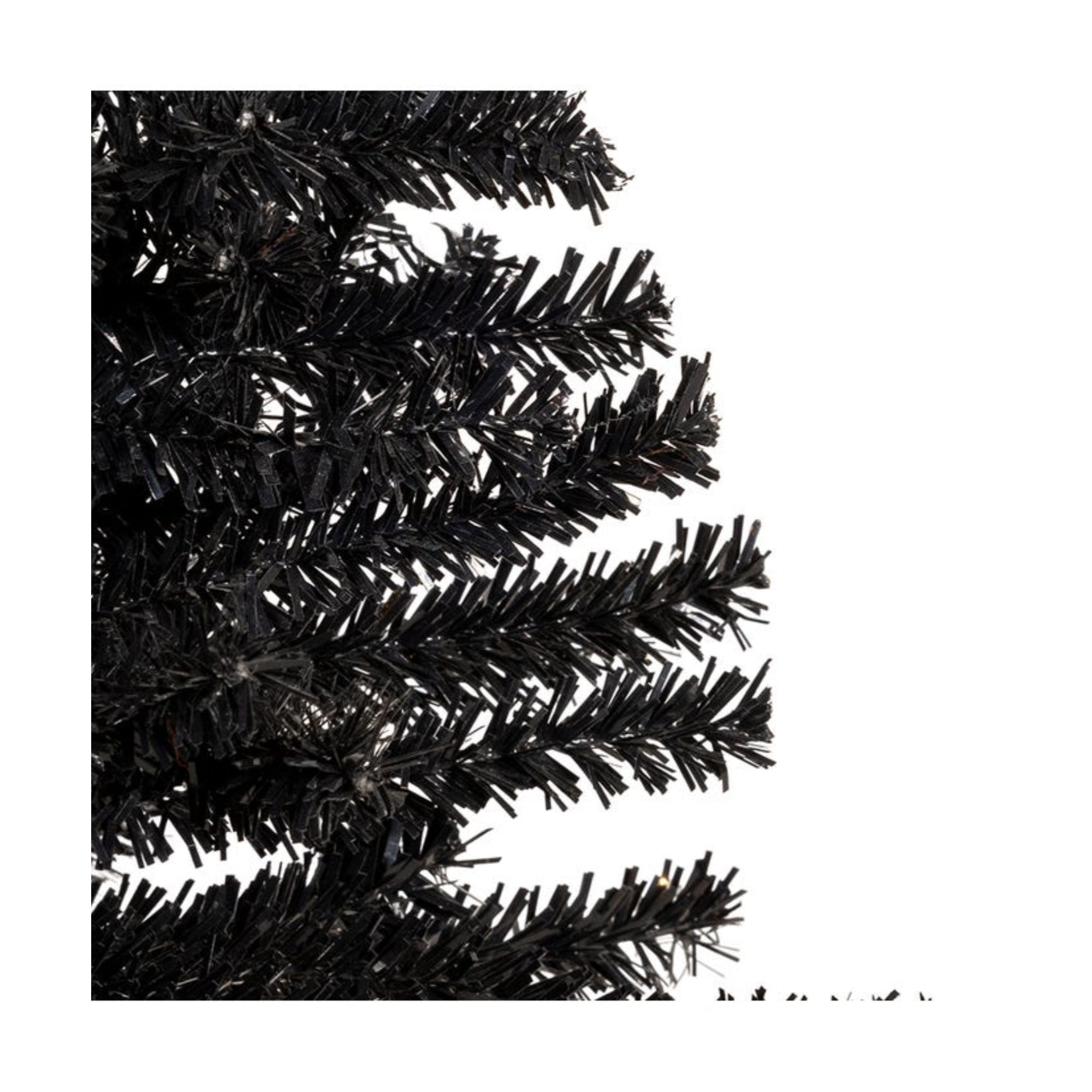 Kurt Adler Artificial Un-Lit Black Mini Tree for Christmas or Halloween, 18"