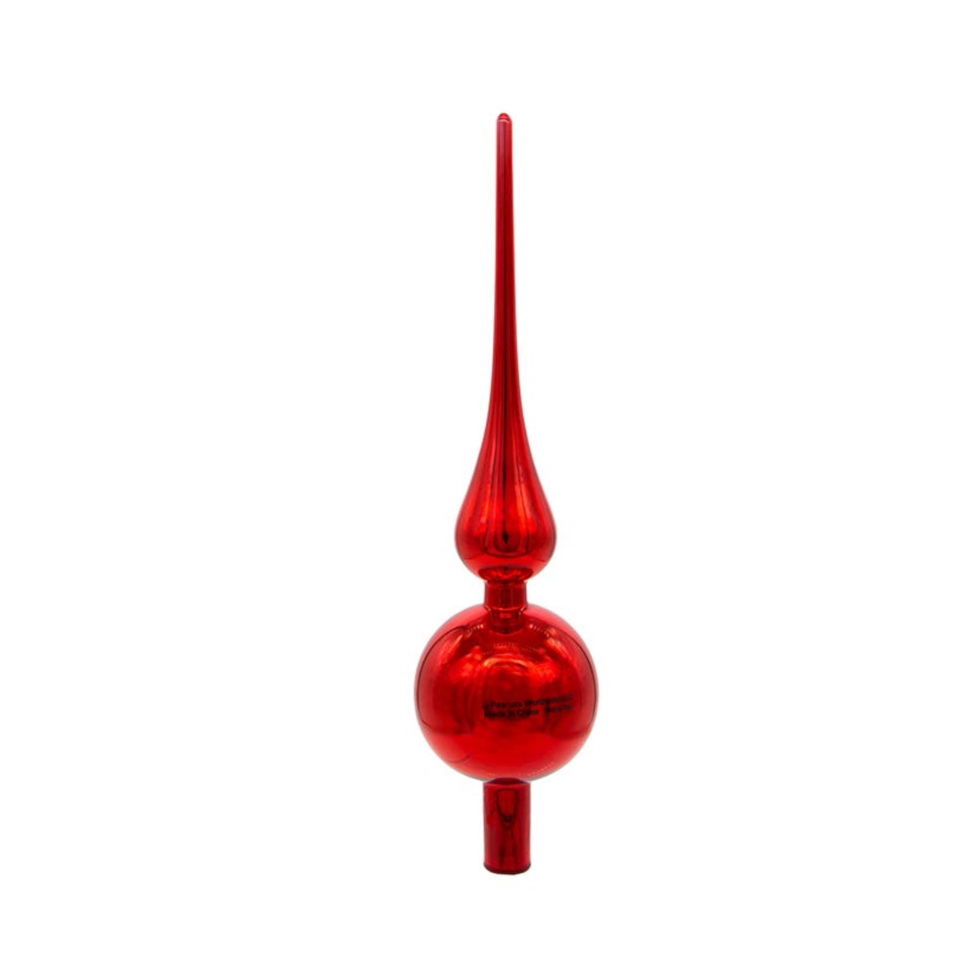 Kurt Adler Un-Lit Peanuts Glass Snoopy Finial Treetop, 12"
