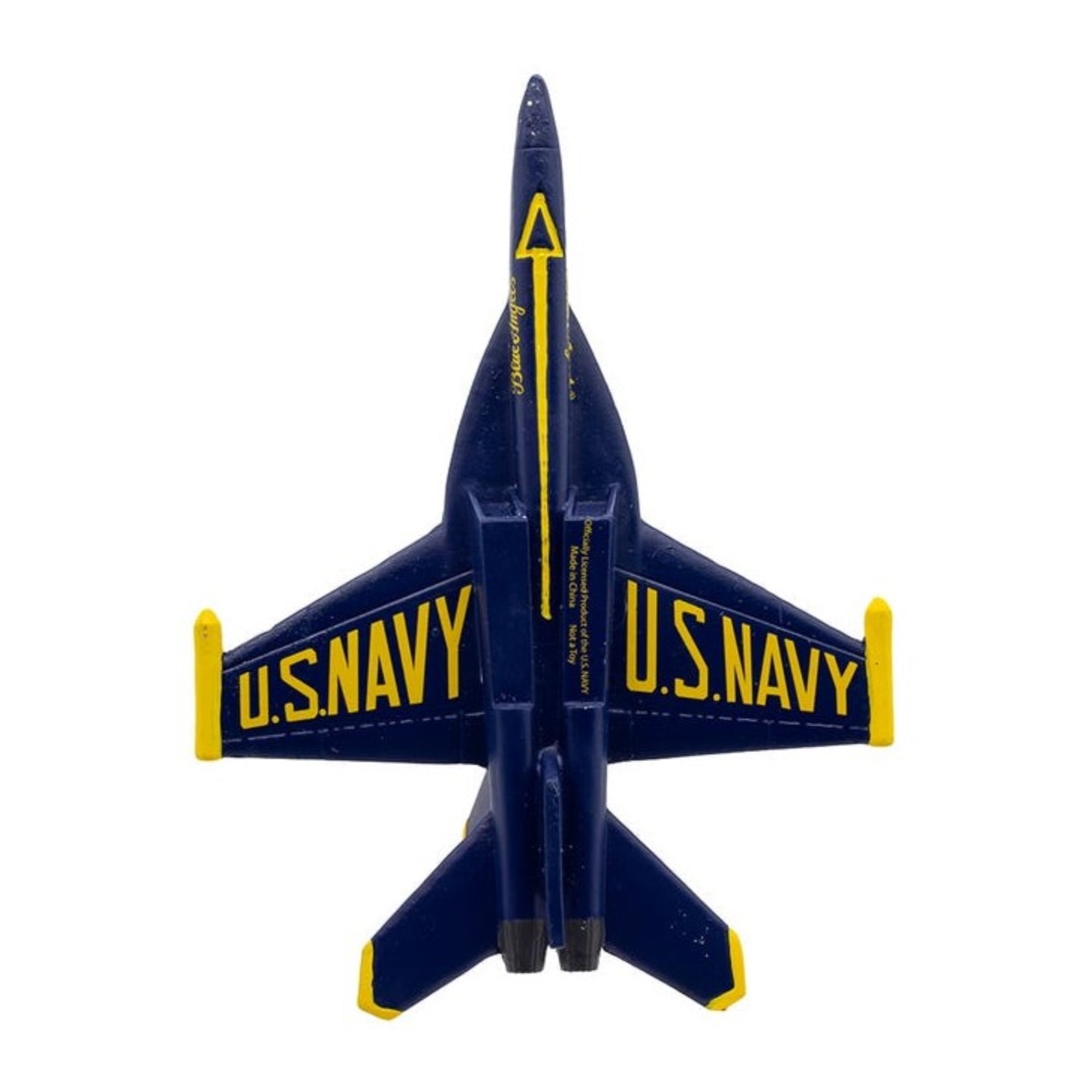 Kurt Adler Resin Ornament for Christmas Tree, U.S. Navy Blue Angels Fighter Jet, 4.5"