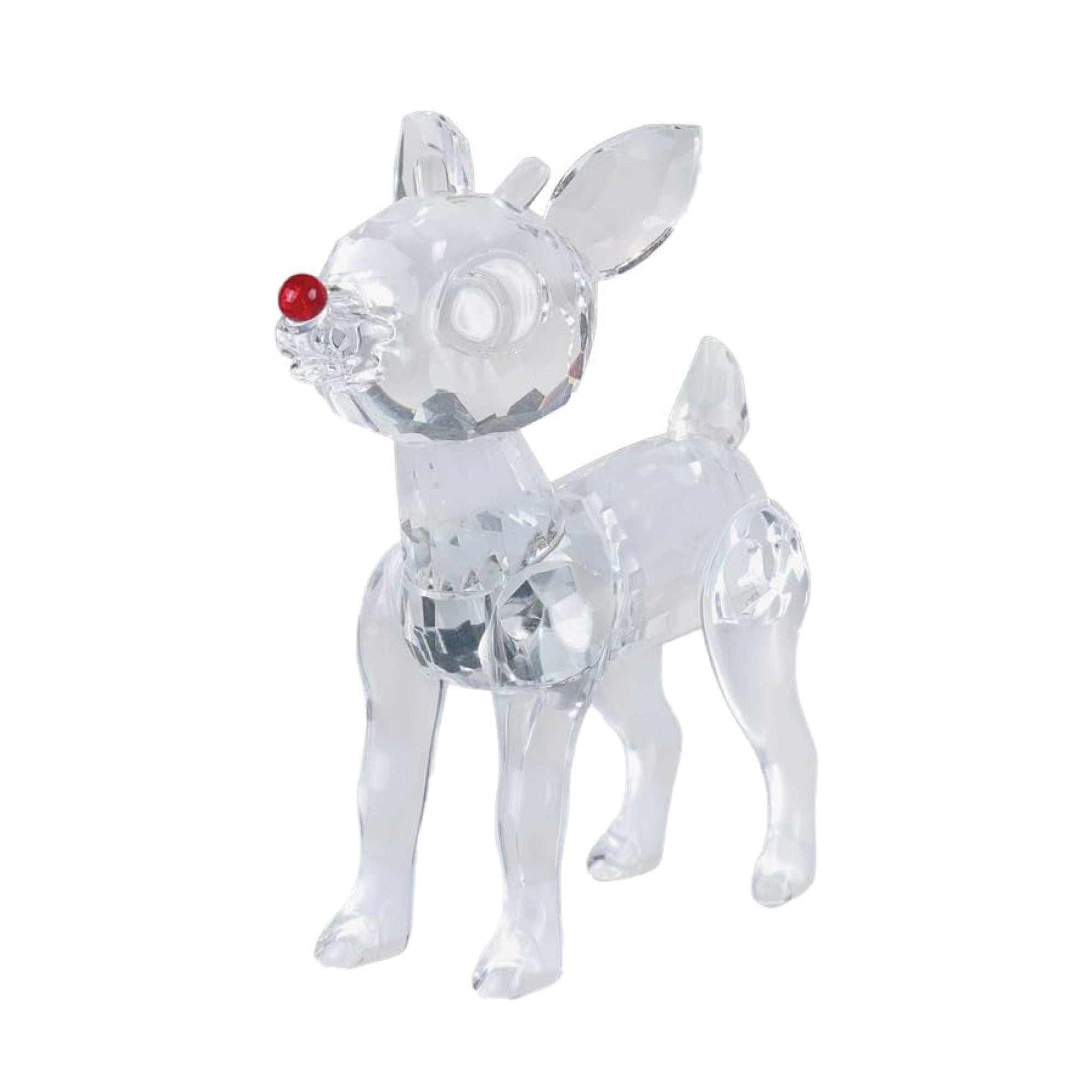 Old World Christmas Crystal Figurine for Holiday Decor, Rudolph