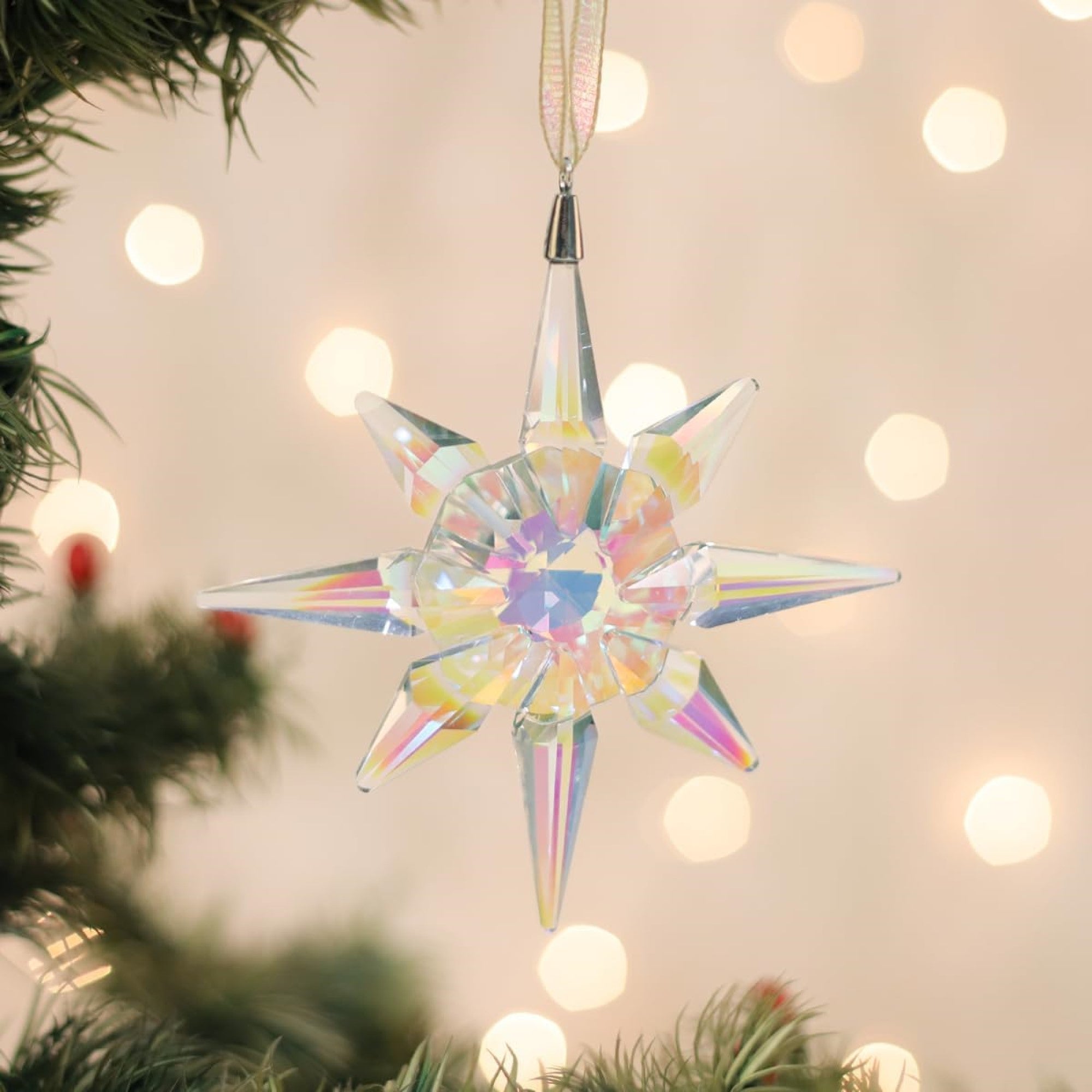 Old World Christmas Crystal Ornament for Christmas Tree, Radiant