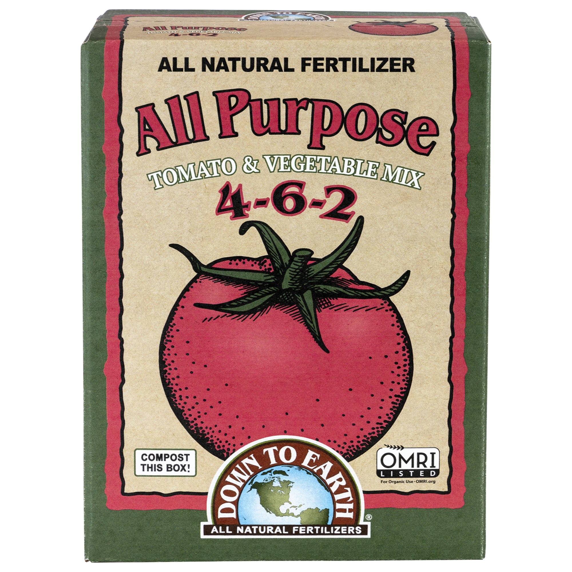 Down to Earth Organic All Purpose Fertilizer Mix 4-6-2