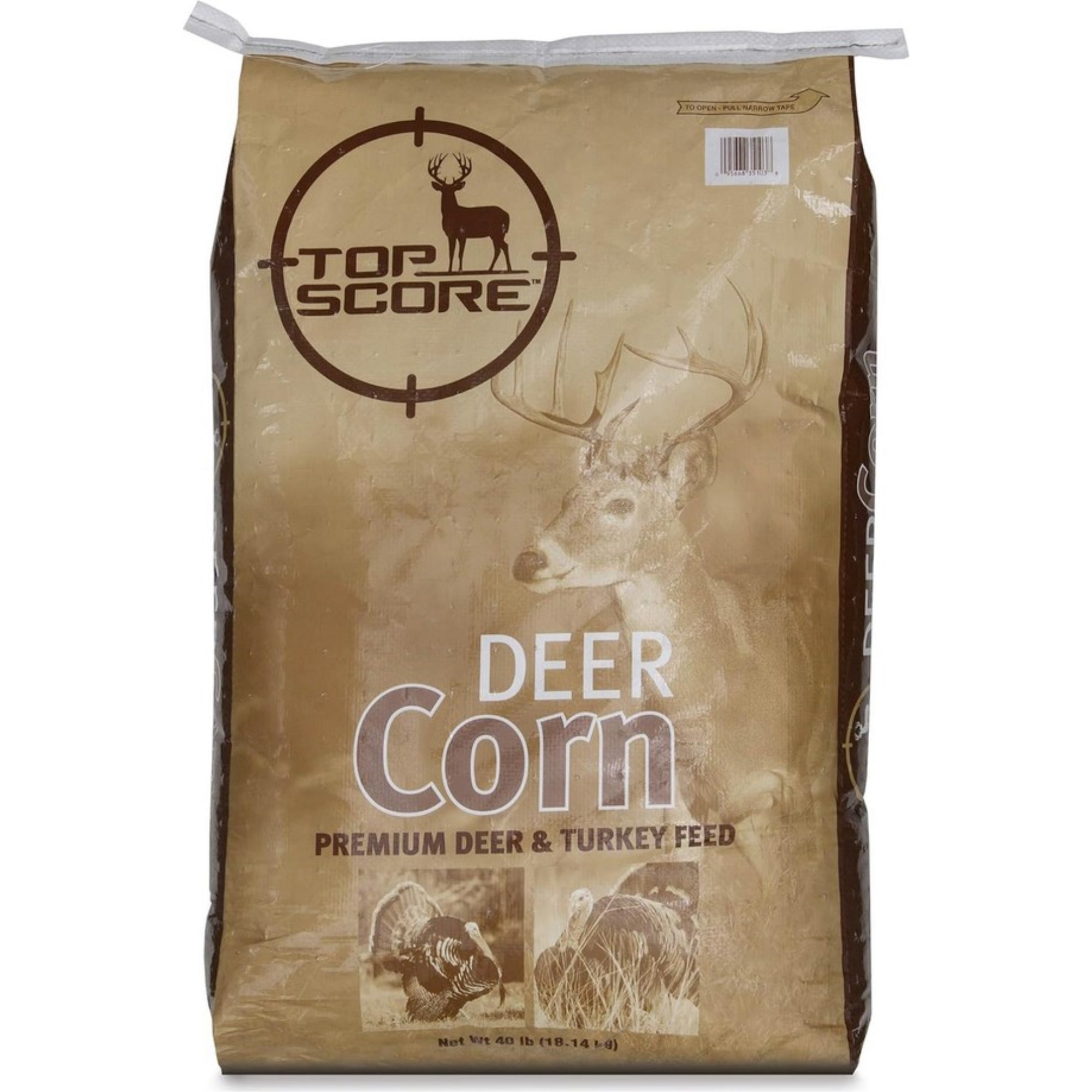 Top Score Deer Corn Premium Wildlife Feed for Deer, Turkeys & More, 40lb