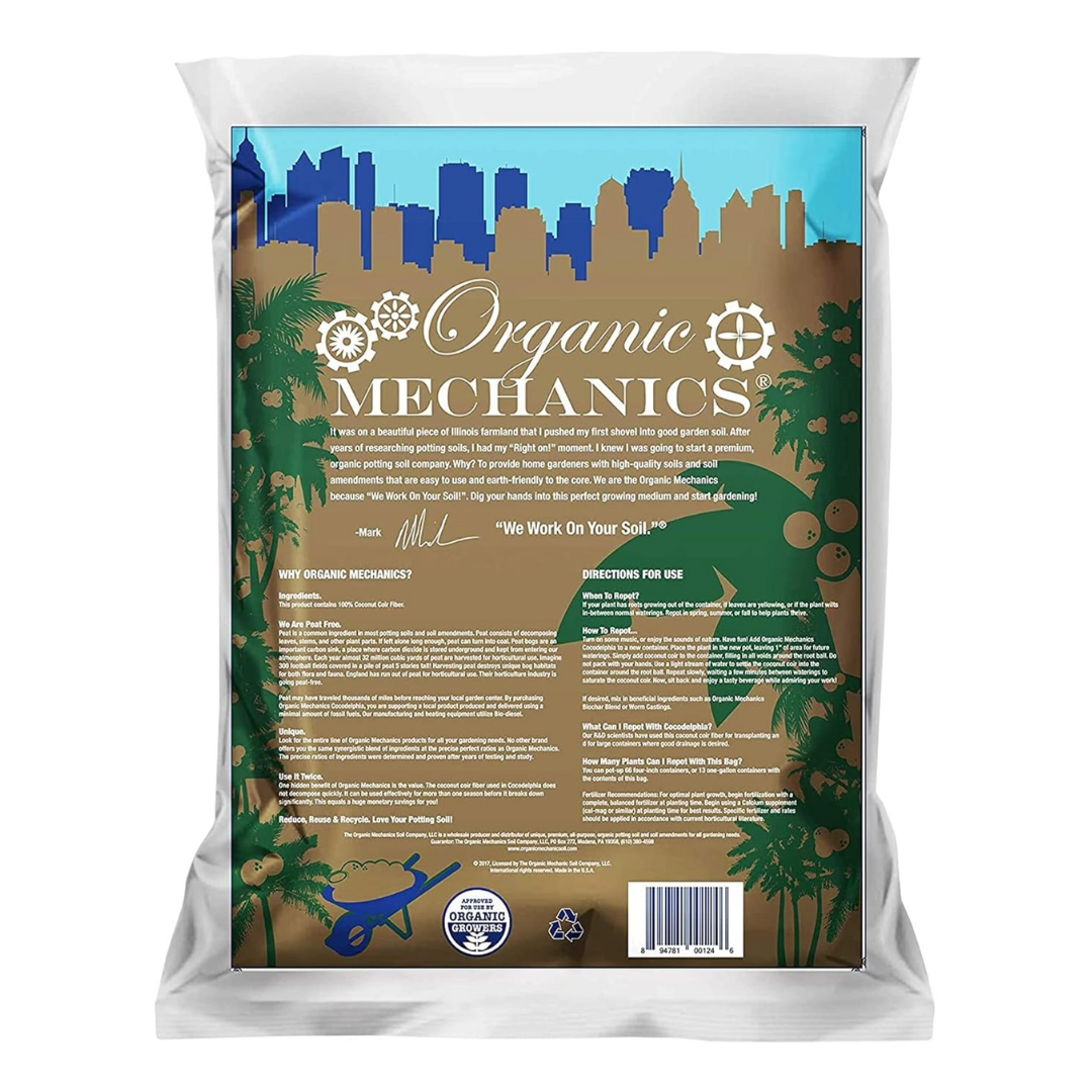 Organic Mechanics Premium Coconut Coir Cocodelphia Potting Soil, 1.76 cu ft