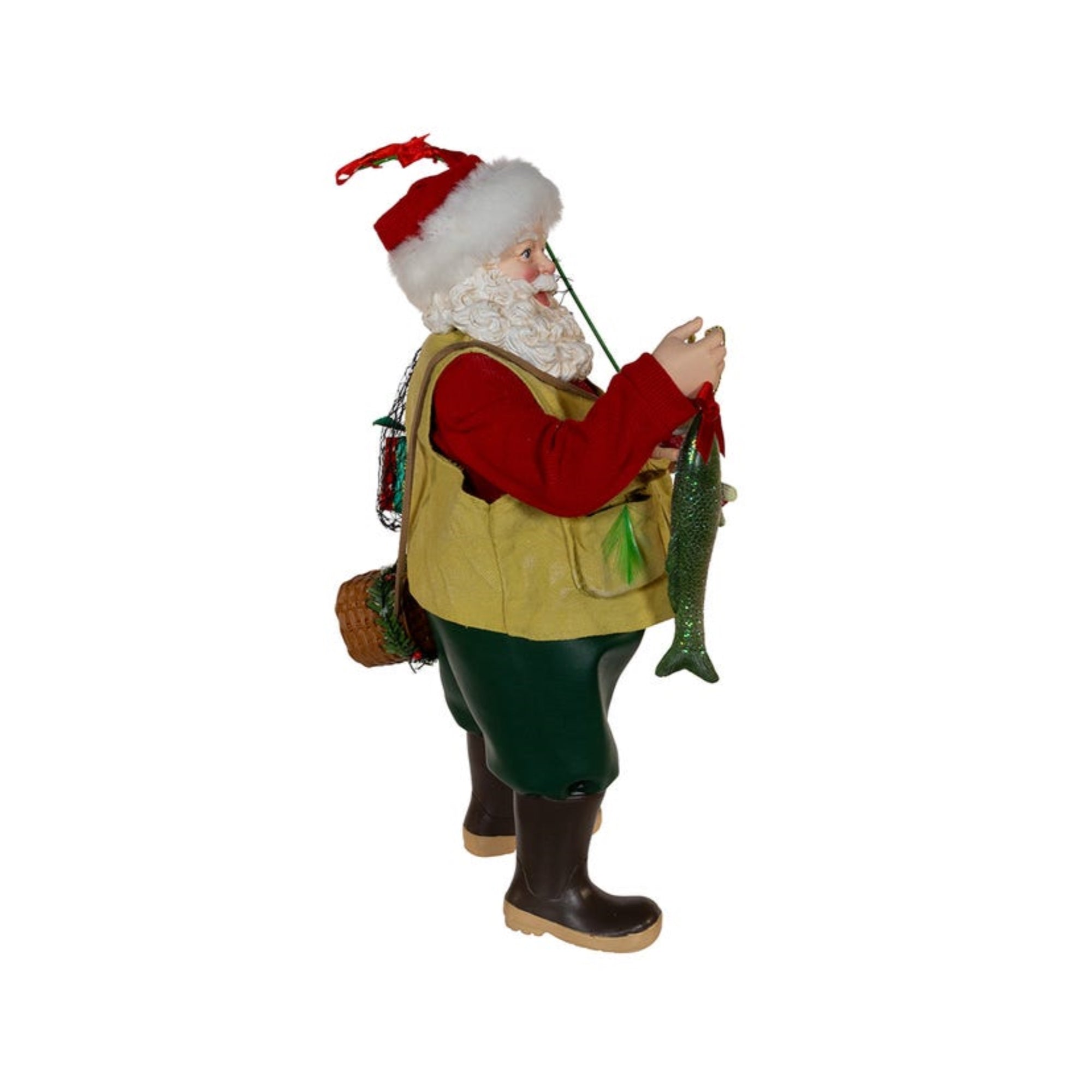 Kurt Adler Fabriché™ Fisherman Santa Standing Christmas Figurine, 10.5"