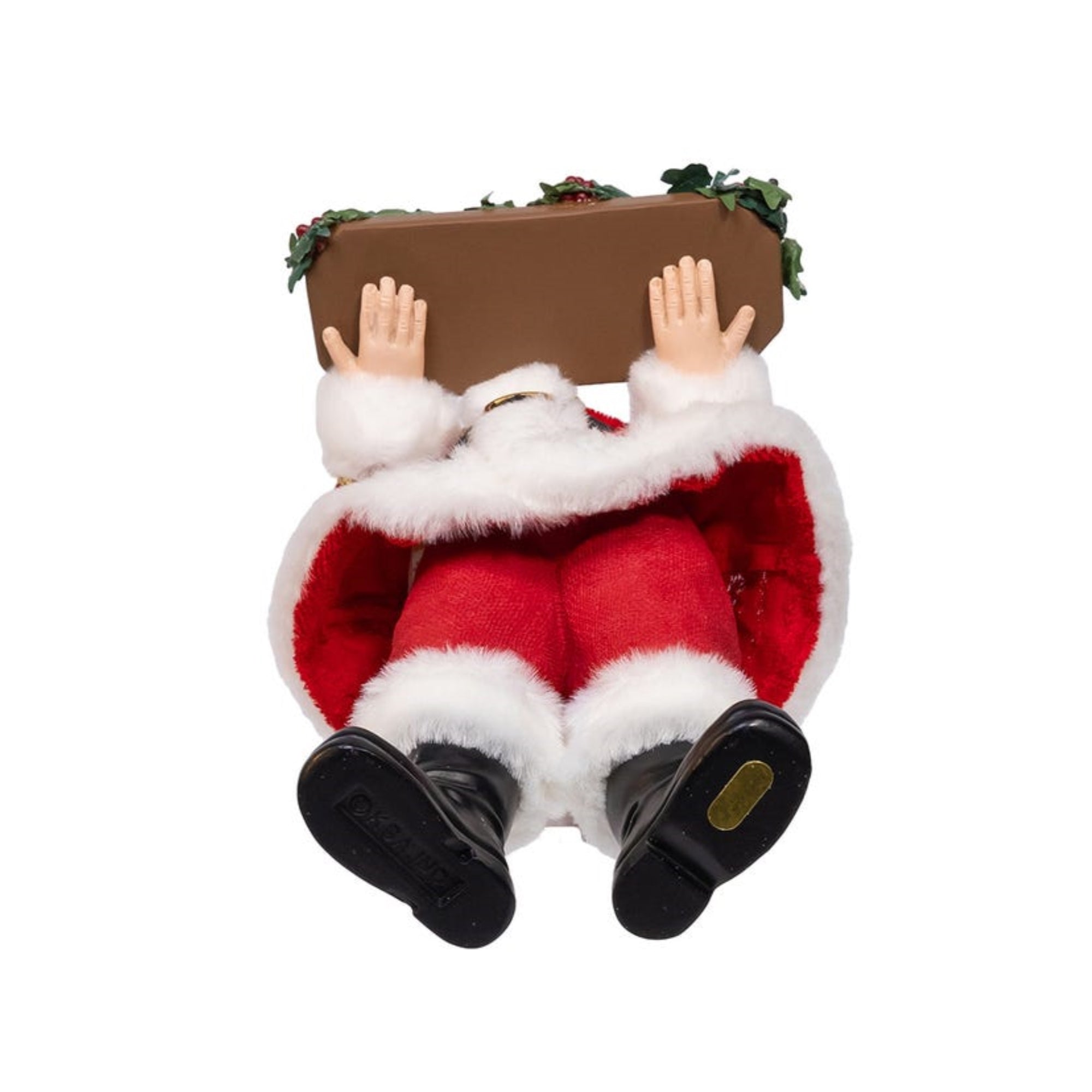 Kurt Adler Fabriche Wine Santa Standing Christmas Figurine, 10.5"