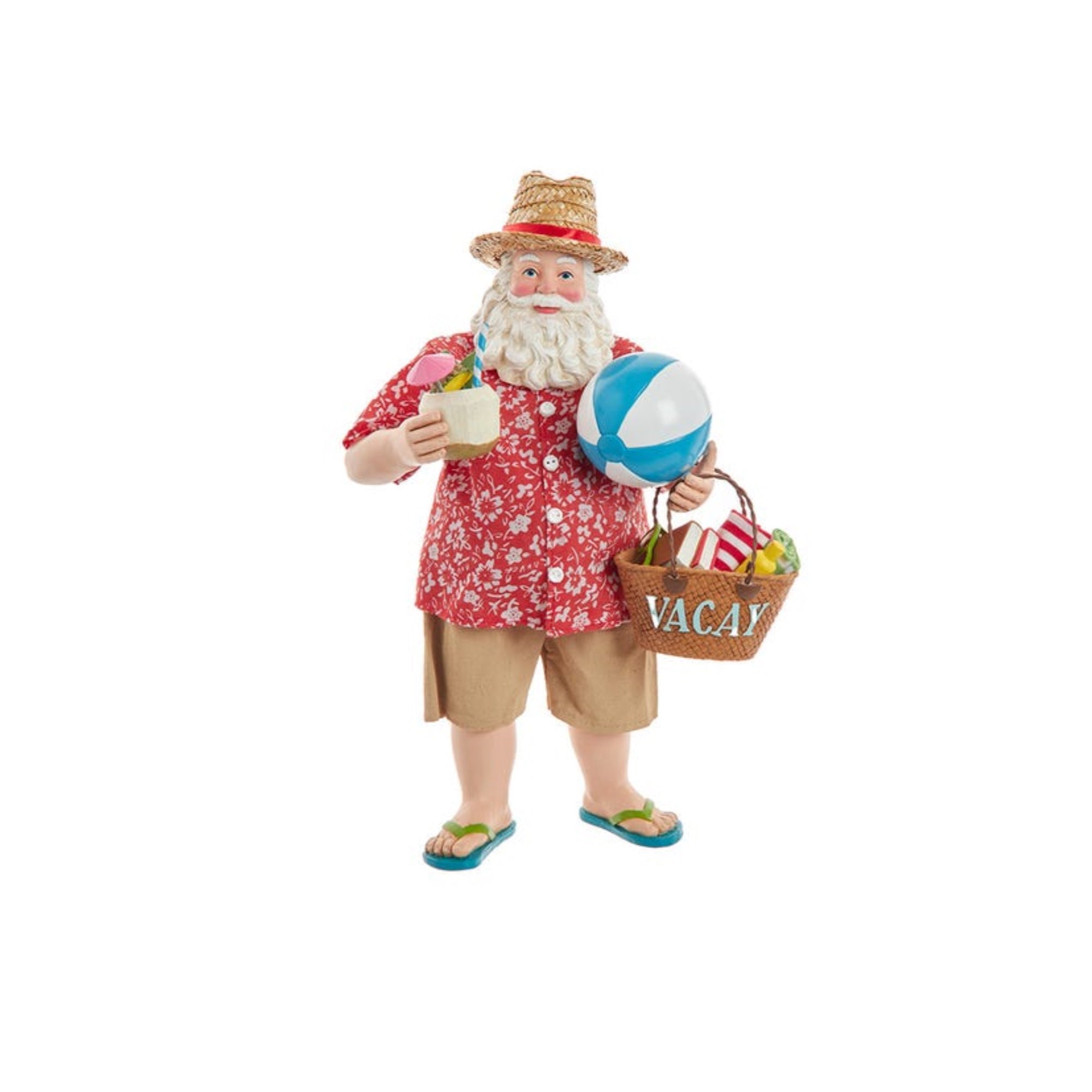 Kurt Adler Fabriché™ Palm Beach Santa Standing Christmas Figurine, 10.5"