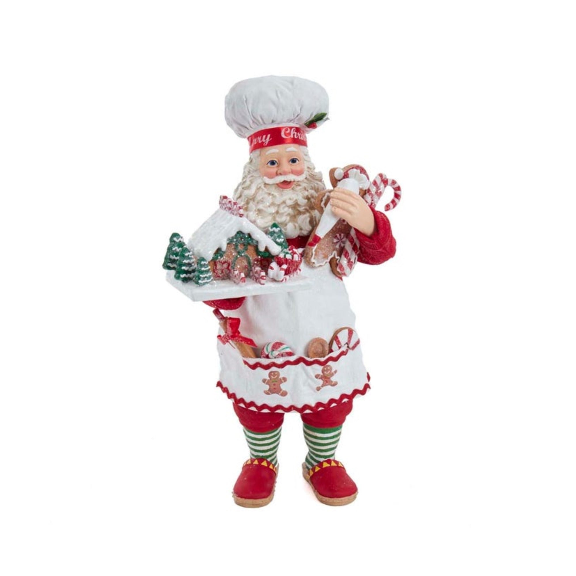 Kurt Adler Fabriché™ Gingerbread Santa Standing Christmas Figurine, 10.5"