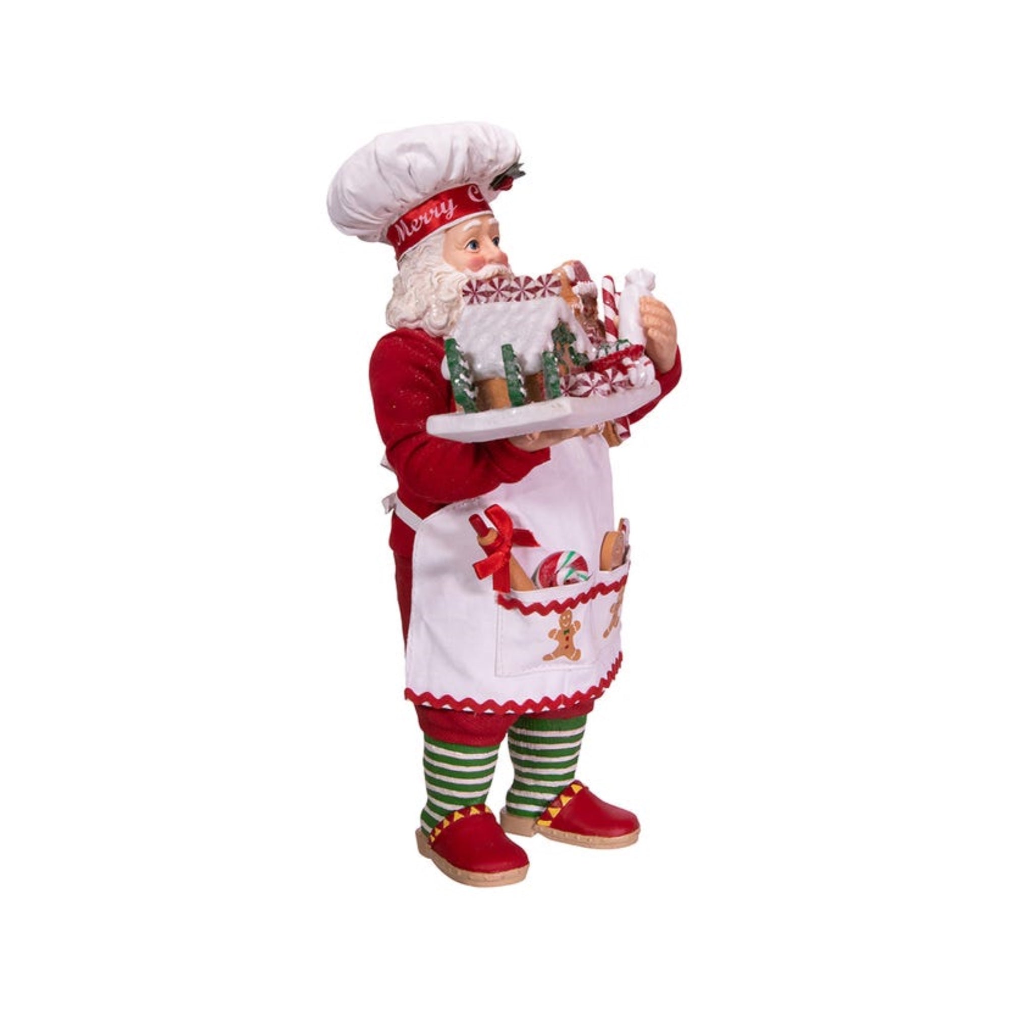 Kurt Adler Fabriché™ Gingerbread Santa Standing Christmas Figurine, 10.5"