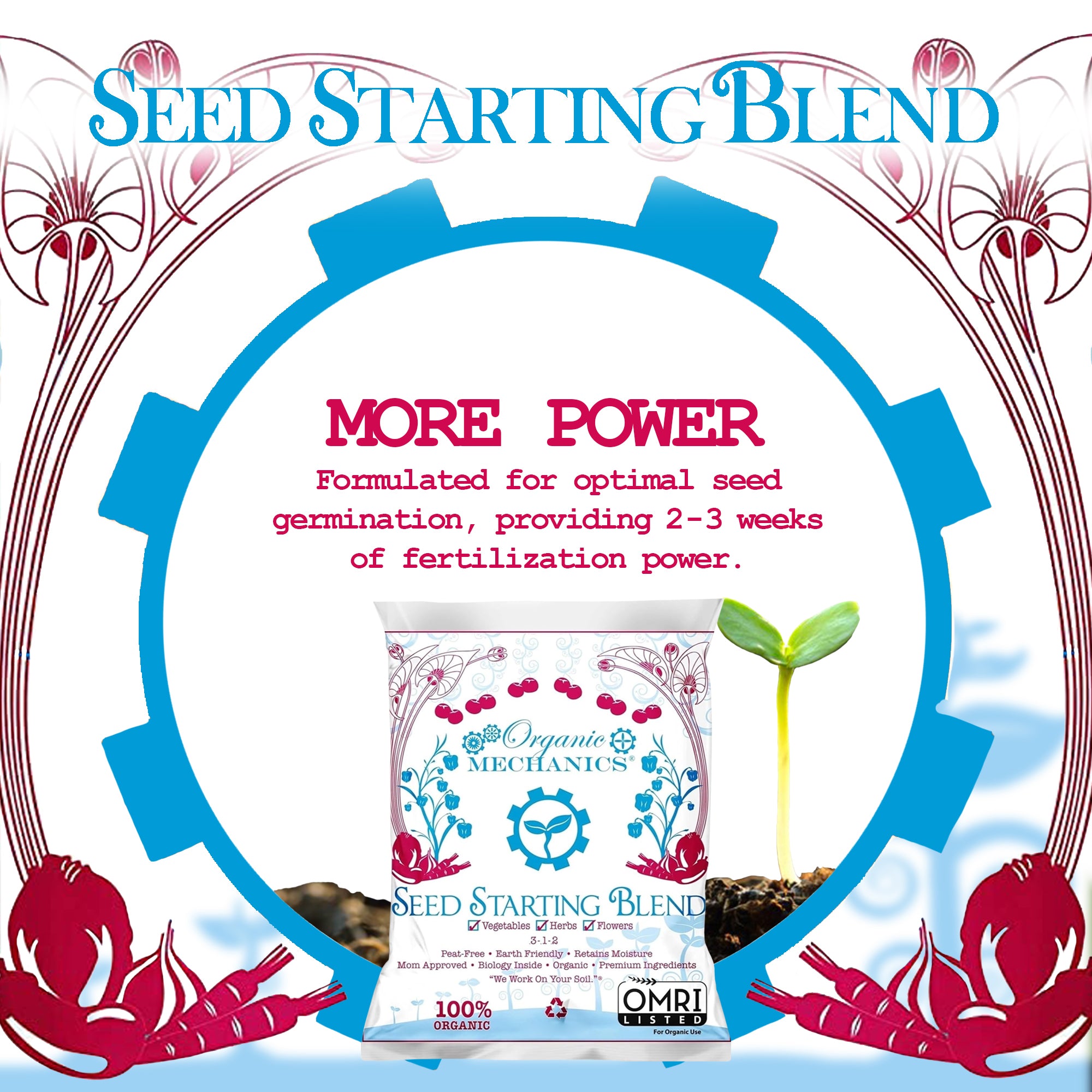 Organic Mechanics Seed Starting Blend Potting Soil