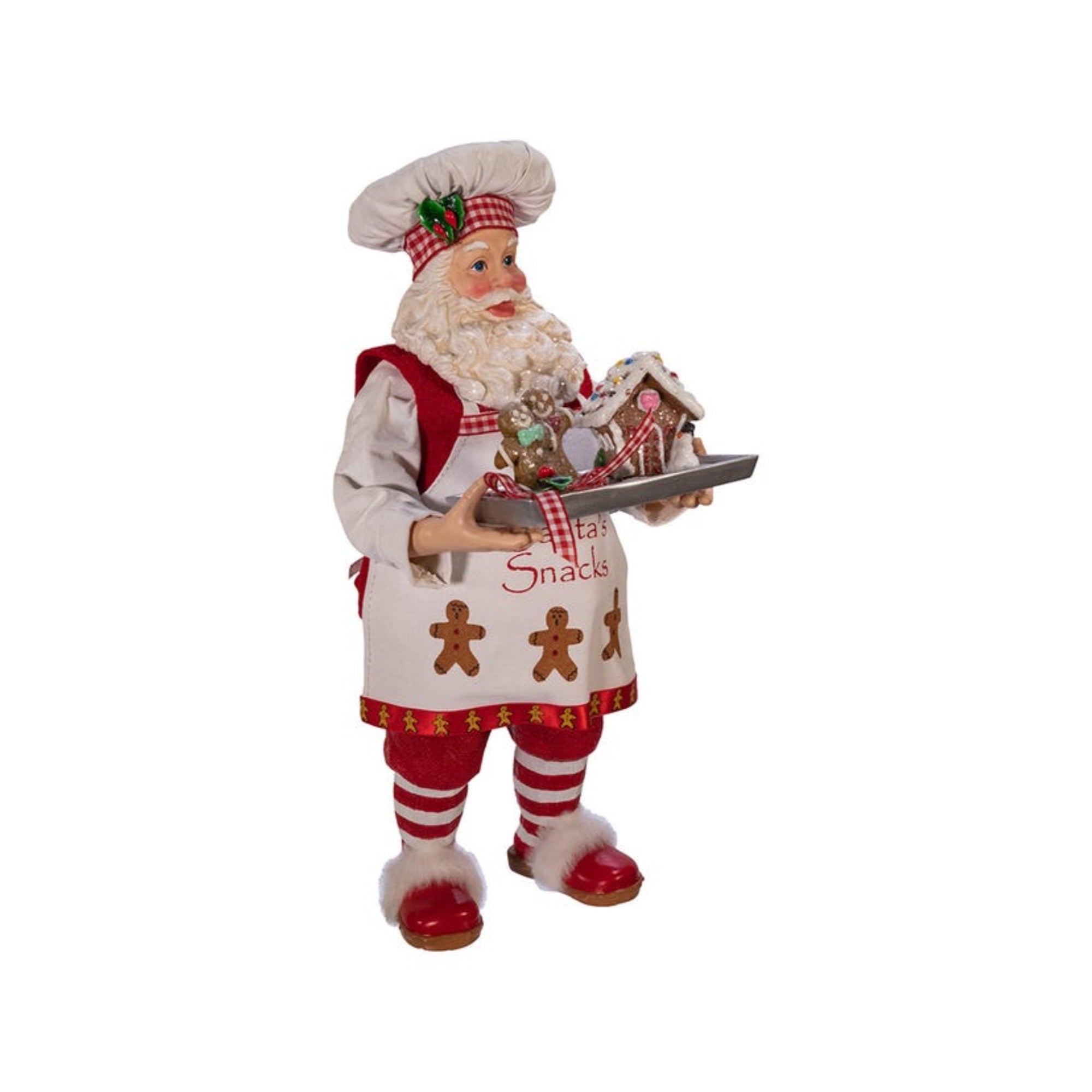 Kurt Adler Fabriché™ Gingerbread Chef Santa Standing Christmas Figurine, 10.5"