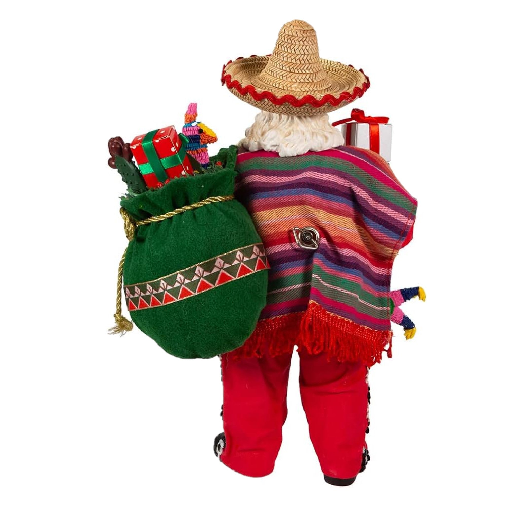Kurt Adler Fabriche Christmas Figurine, Musical Mexican Santa, 11in