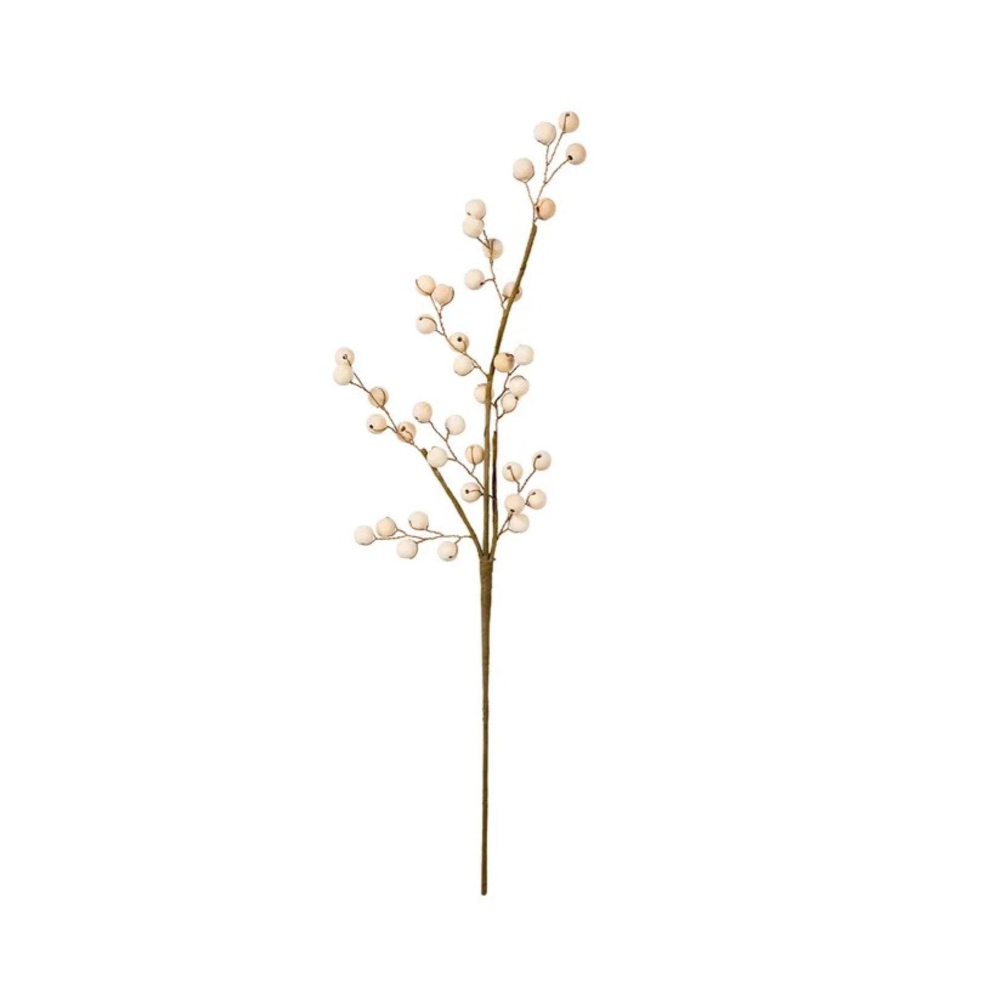 Kurt Adler Christmas Holiday Decor, Wooden Bead Spray, 24"