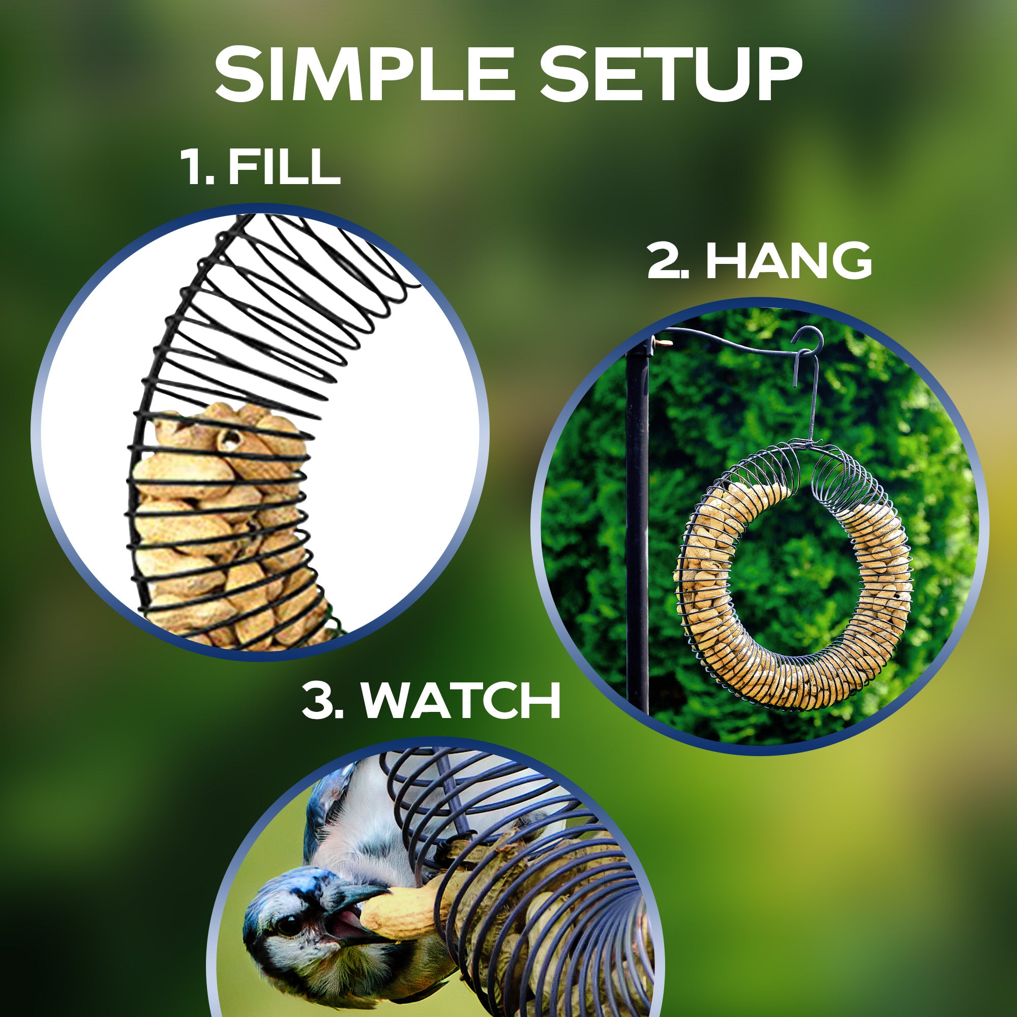 Armstrong Wild Bird Food Peanut Coil Feeder