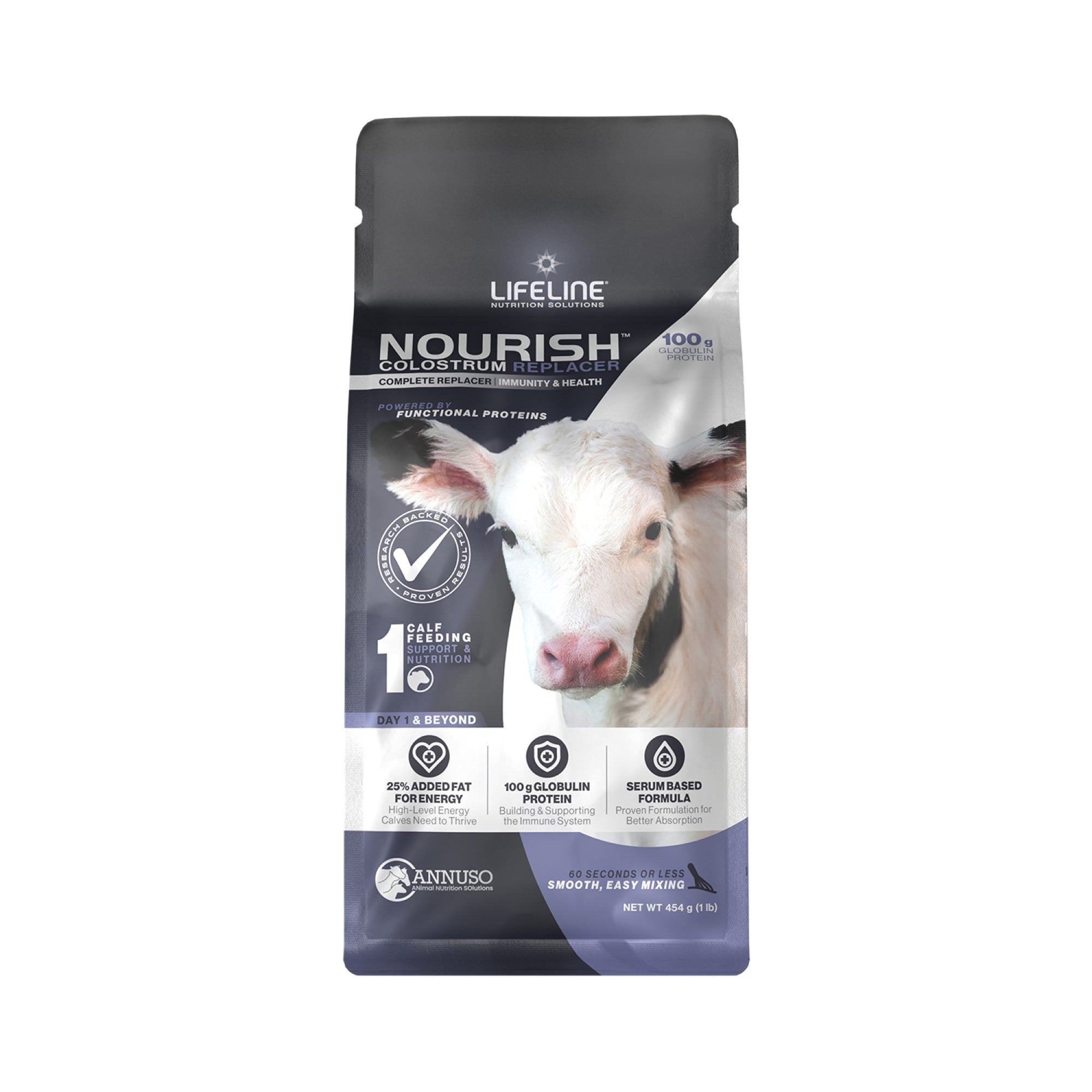 ANNUSO LIFELINE Nourish Complete Colostrum Replacer for Calves