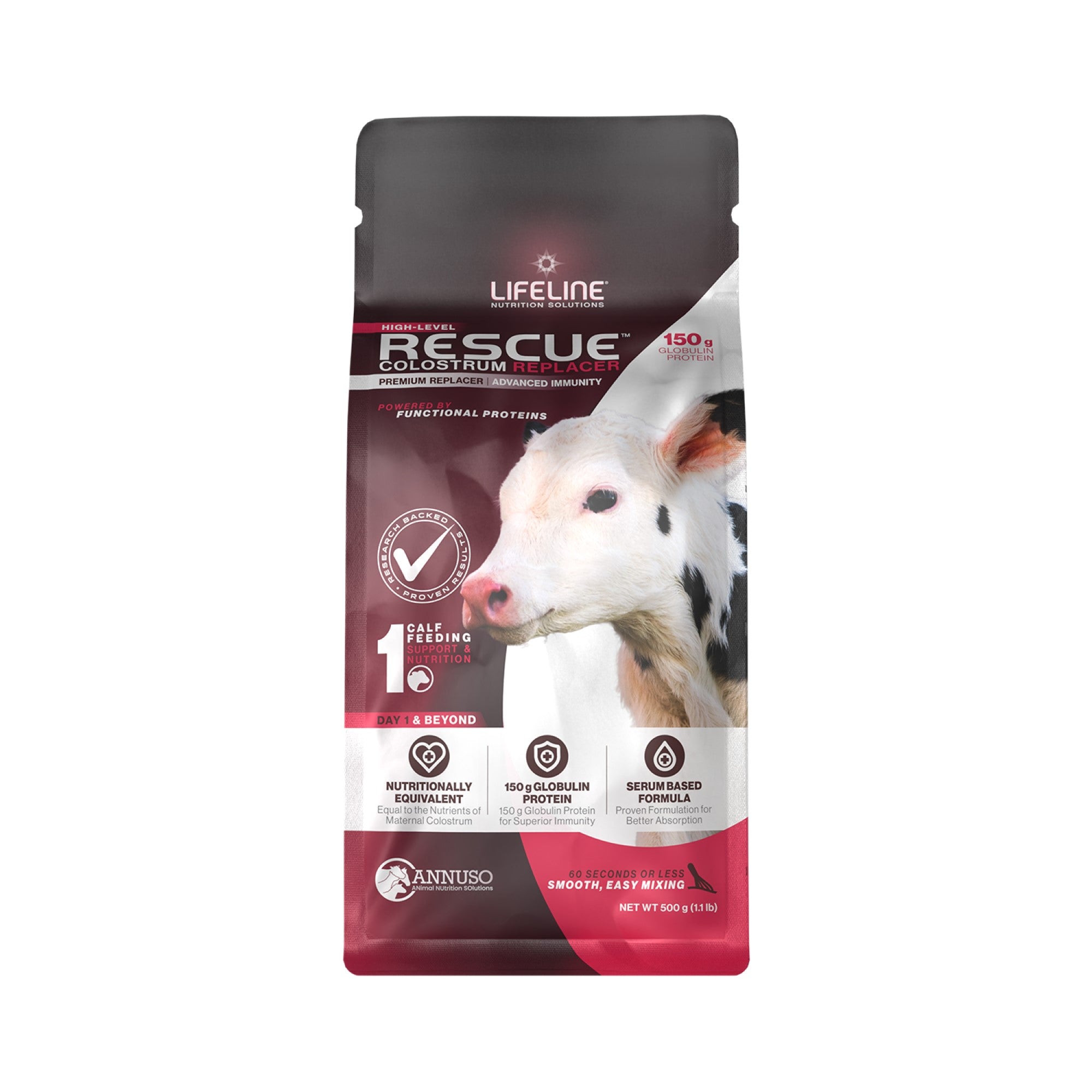 ANNUSO LIFELINE Rescue High-Level Colostrum Replacer for Calves