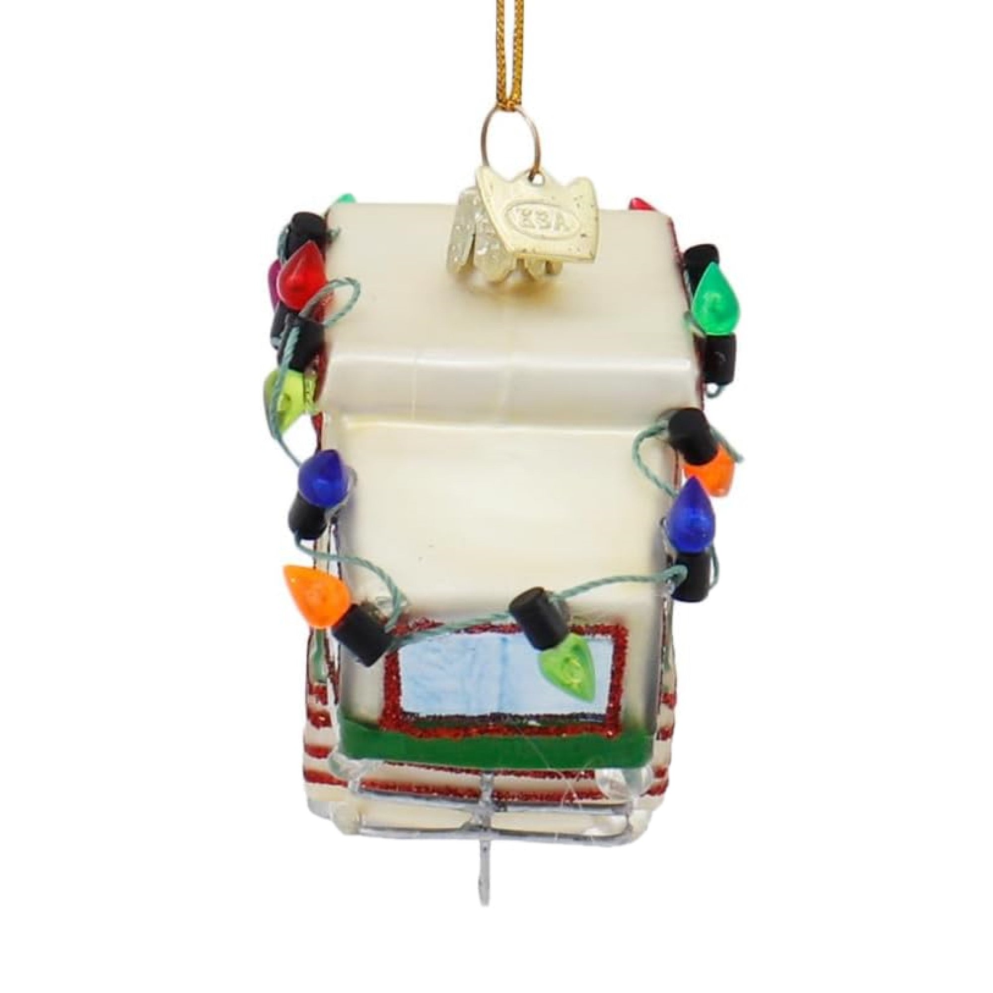 Kurt Adler Glass Ornament For Christmas Tree, Noble Gems Pop-Up Camper