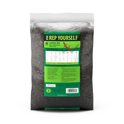 Zilla Jungle Mix Reptile Bedding — Sphagnum Moss & Fir for Tropical Habitats — 24qt