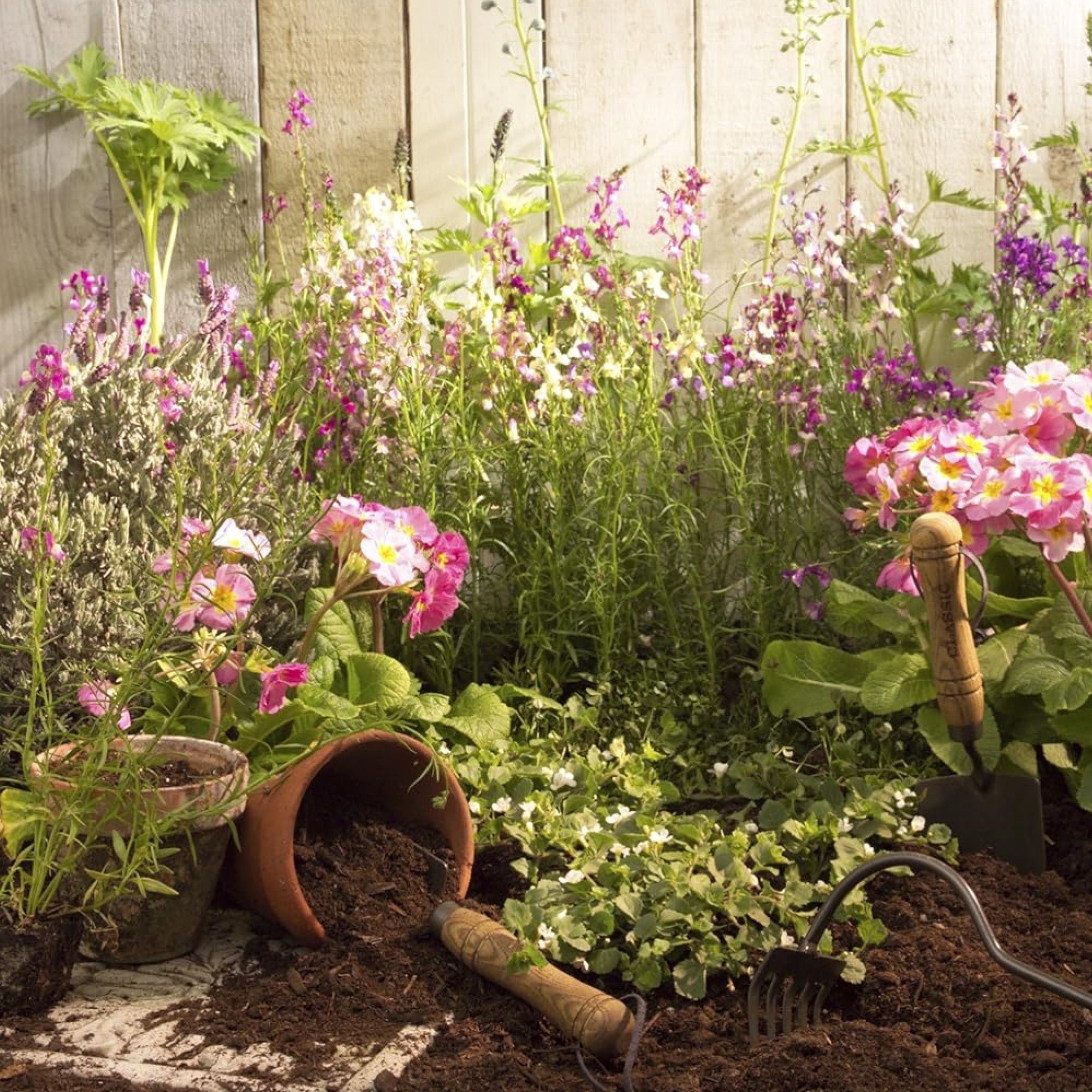 Flexrake Classic Hand Trowel with Steel Blades & Wooden Handle