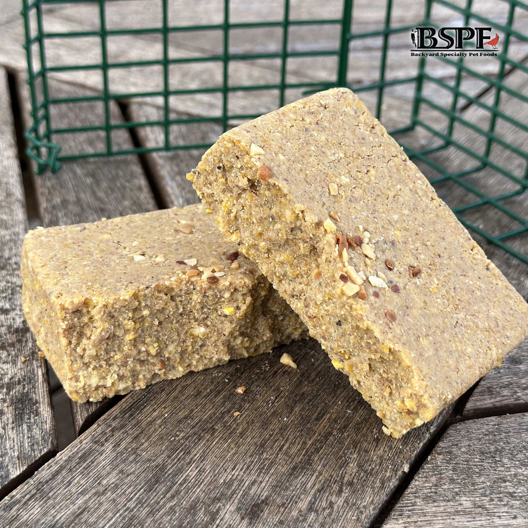 Hungrybird NaturAll Non-GMO, High-Protein Peanut Butter Suet Cake for Outside Wild Bird Feeders
