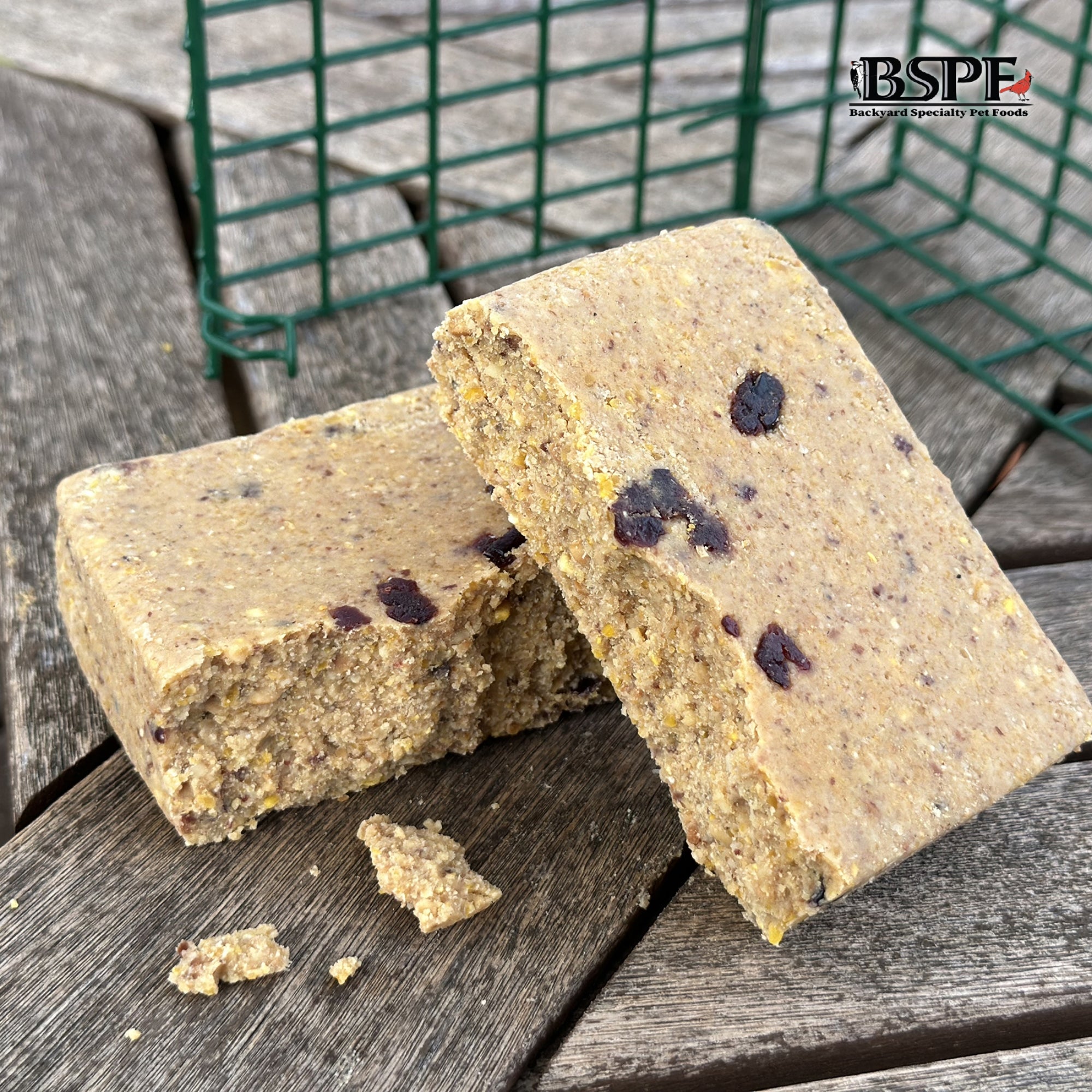 Hungrybird NaturAll Non-GMO, High-Protein Berry Suet Cake for Outside Wild Bird Feeders