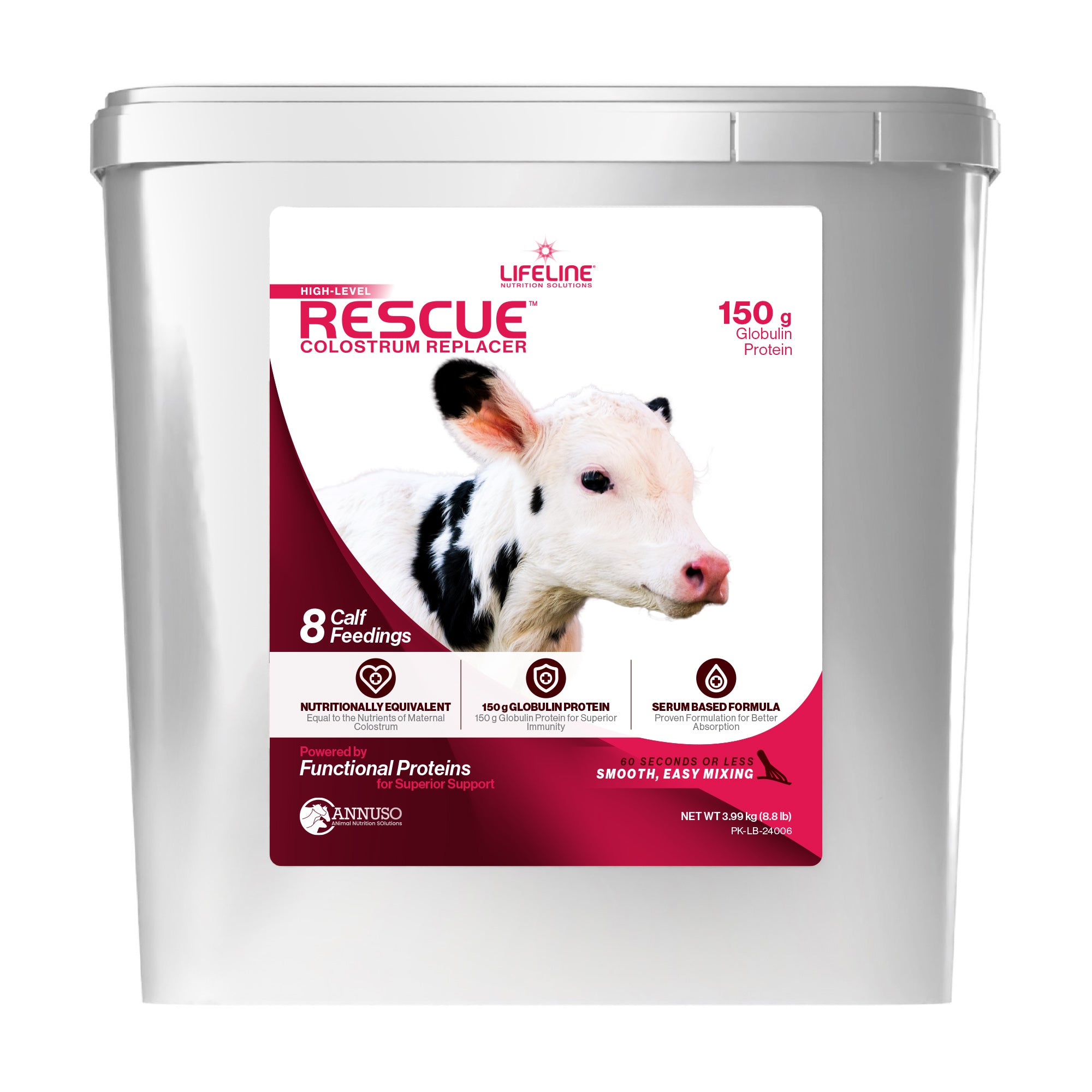 ANNUSO LIFELINE Rescue High-Level Colostrum Replacer for Calves