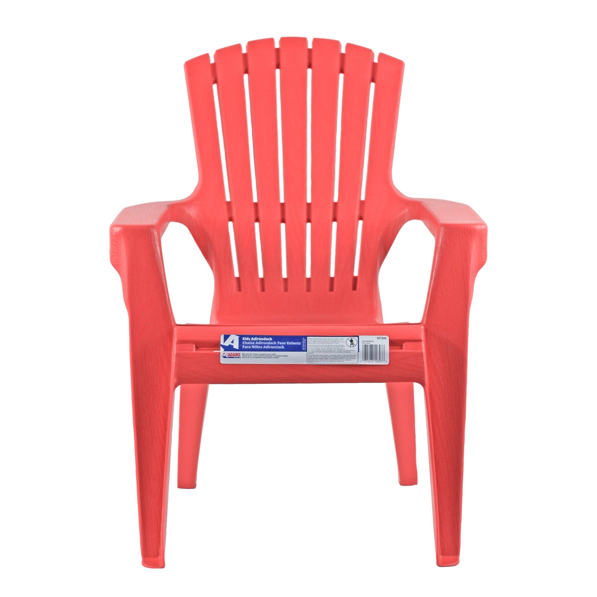 Adams Resin Child-Sized Outdoor Adirondack Stacking Chair (50lb Capacity)