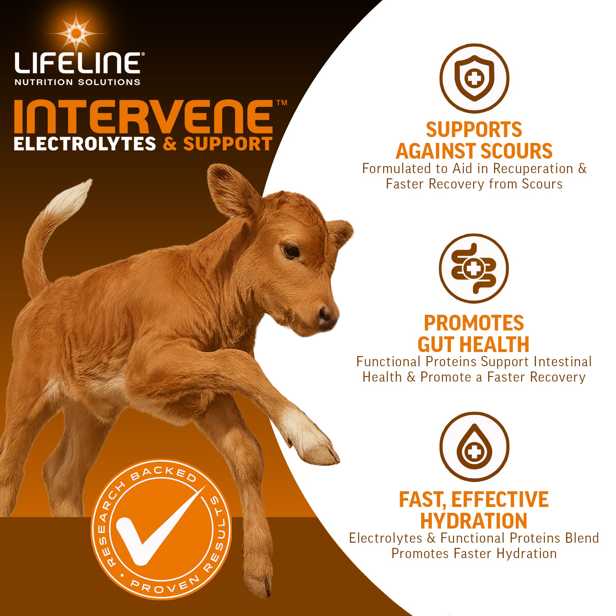 ANNUSO LIFELINE Intervene Electrolytes & Immune Support for Calves, 1lb Bag