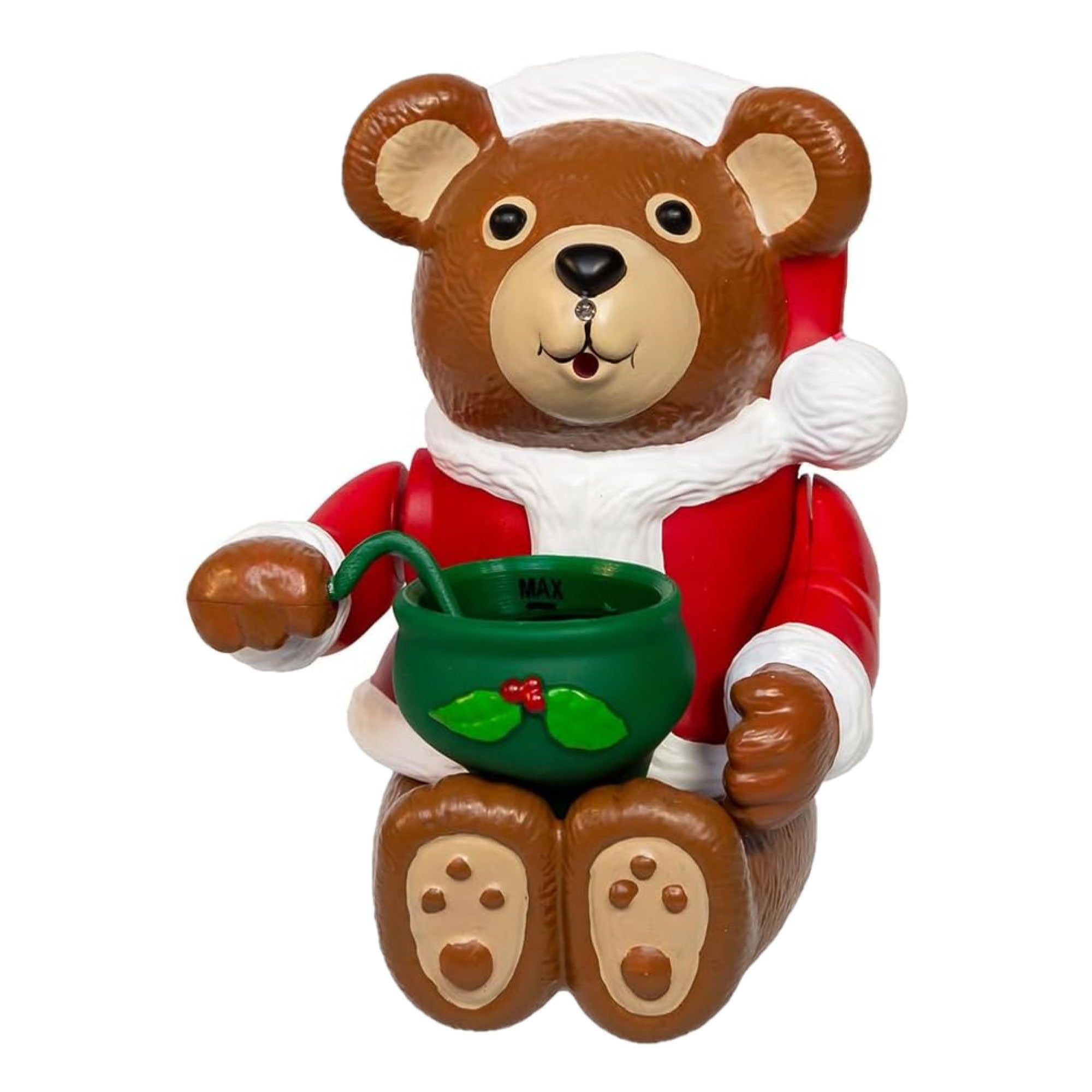 Kurt Adler Plastic Christmas Figurine, Bradley the Christmas Bubble Bear