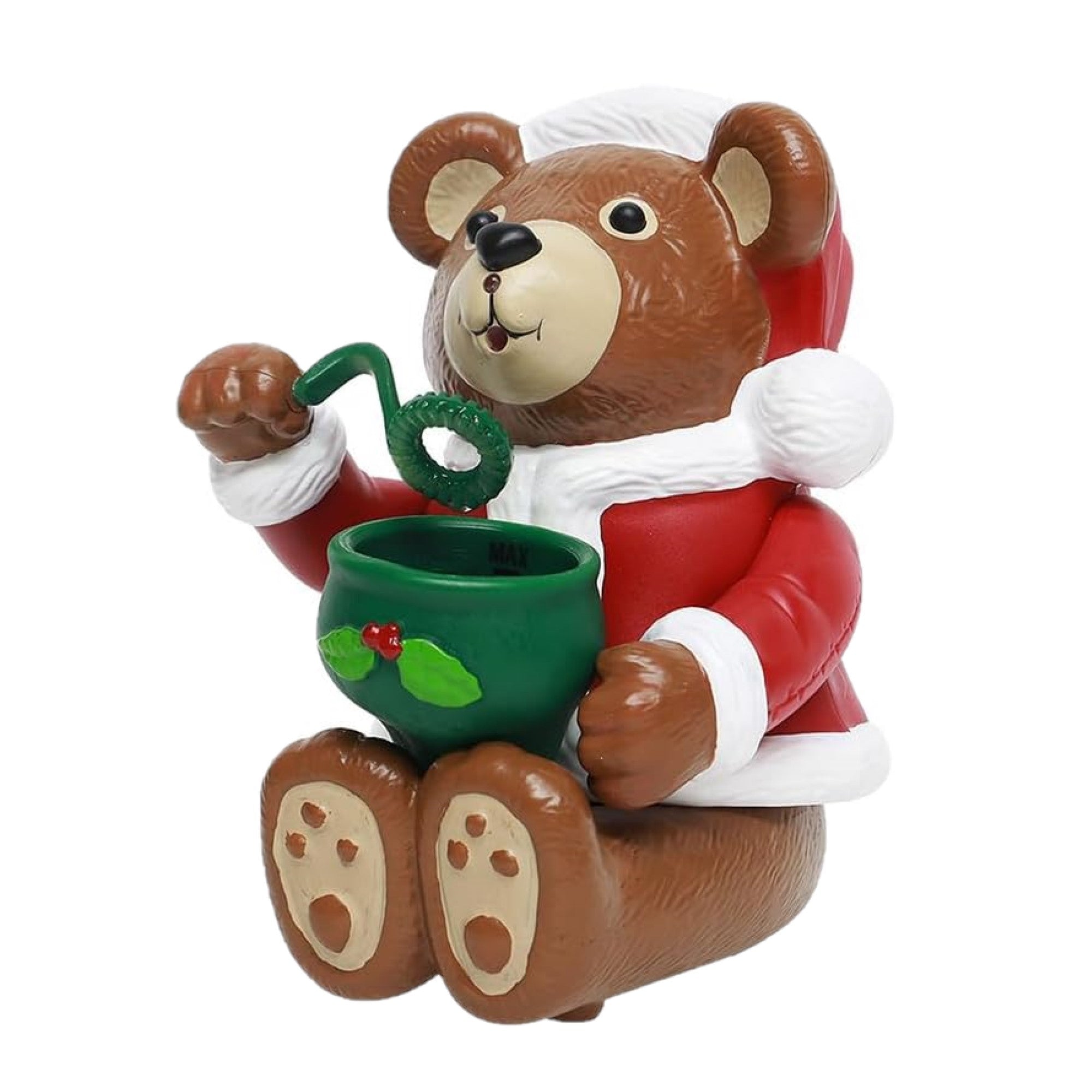 Kurt Adler Plastic Christmas Figurine, Bradley the Christmas Bubble Bear