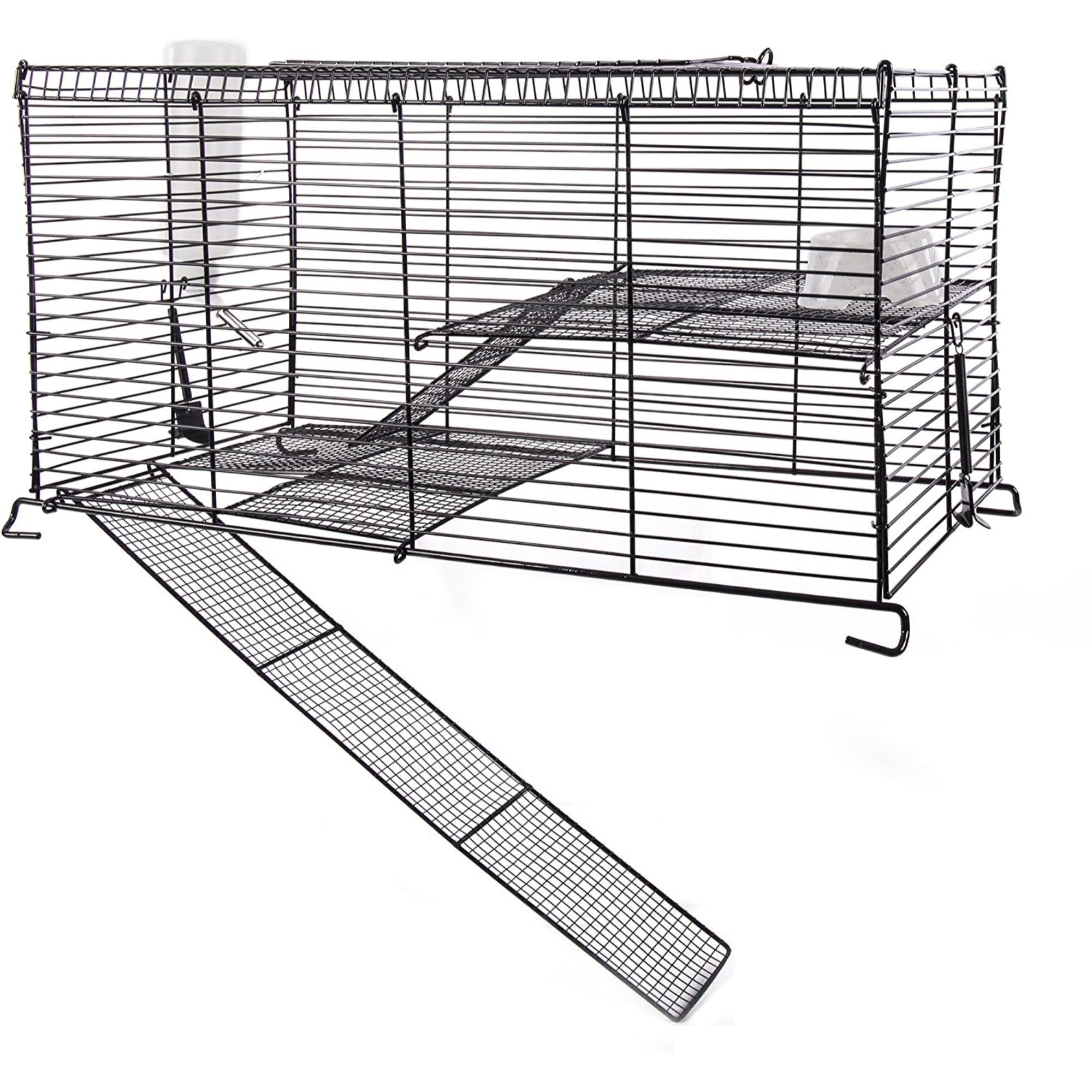Ware Chew Proof Small Animal High Rise – 3-Level Tank Topper Cage for Small Pets – Fits 10-Gallon Aquariums (Not Included)