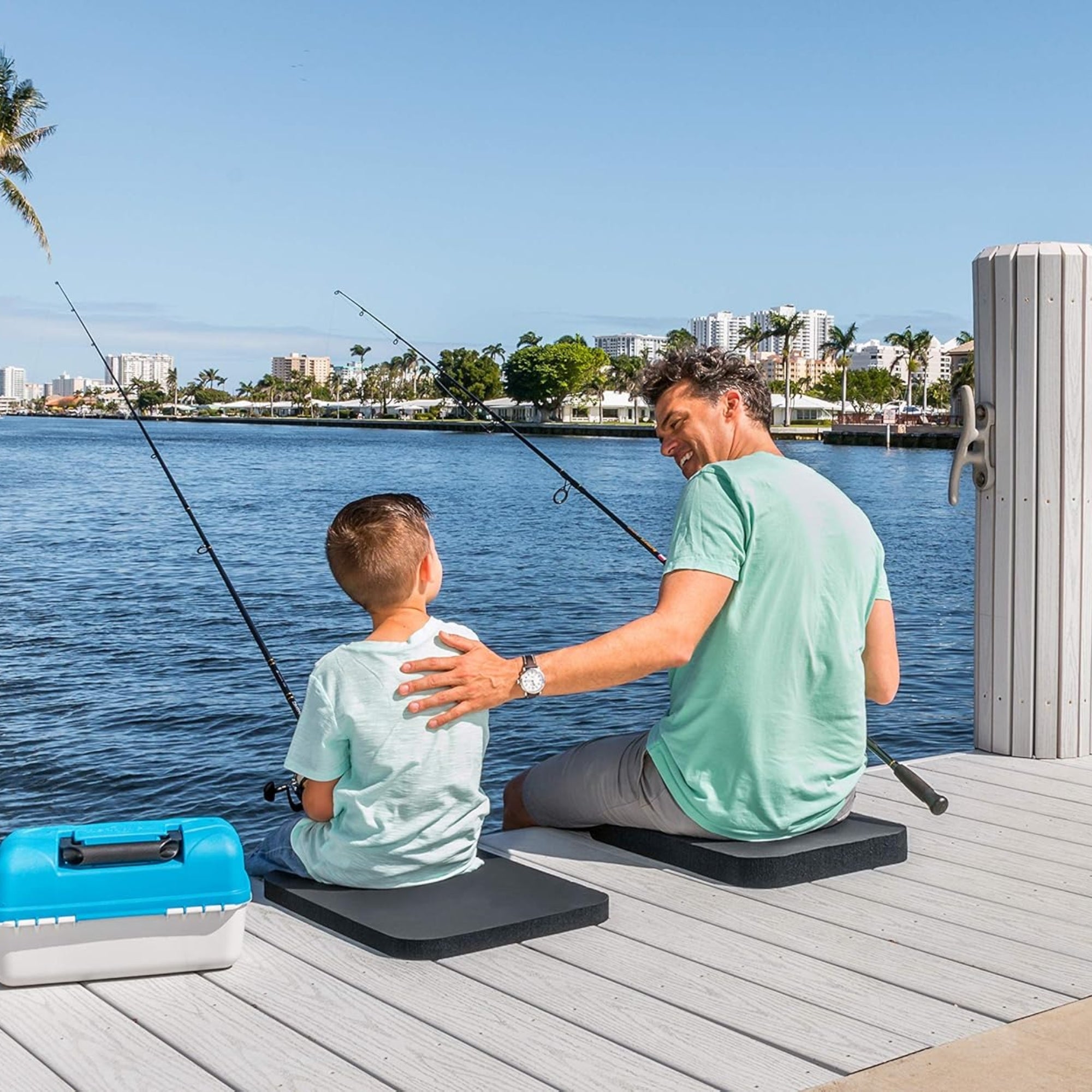 Earth Edge Large Size, Super Cushy Kneeling Pad with Handle, Black, 15 x 20 x 2 inches