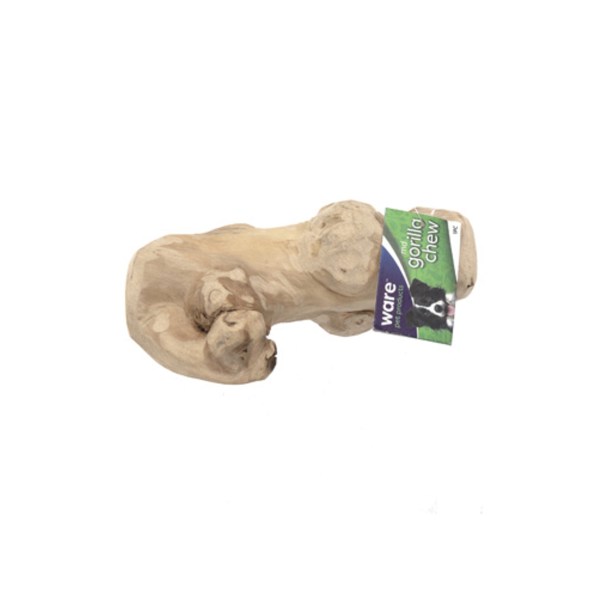 Ware Gorilla Chew Natural and Dense Wooden Toy for Dogs, Medium
