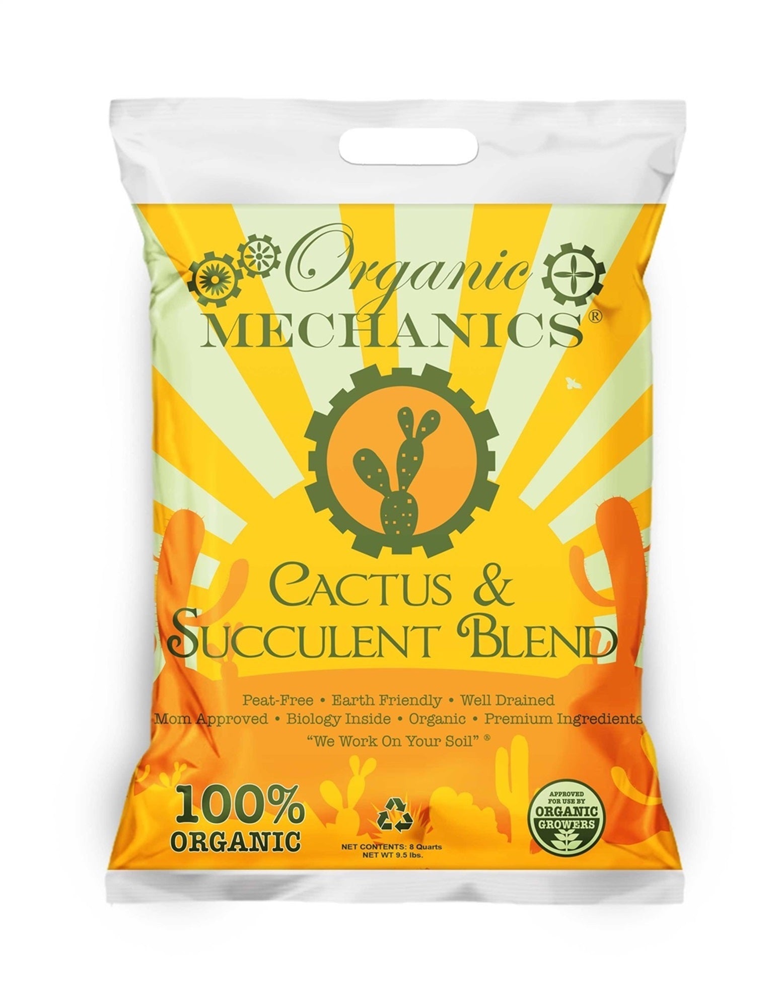 Organic Mechanics Ground Cactus and Succulent Blend