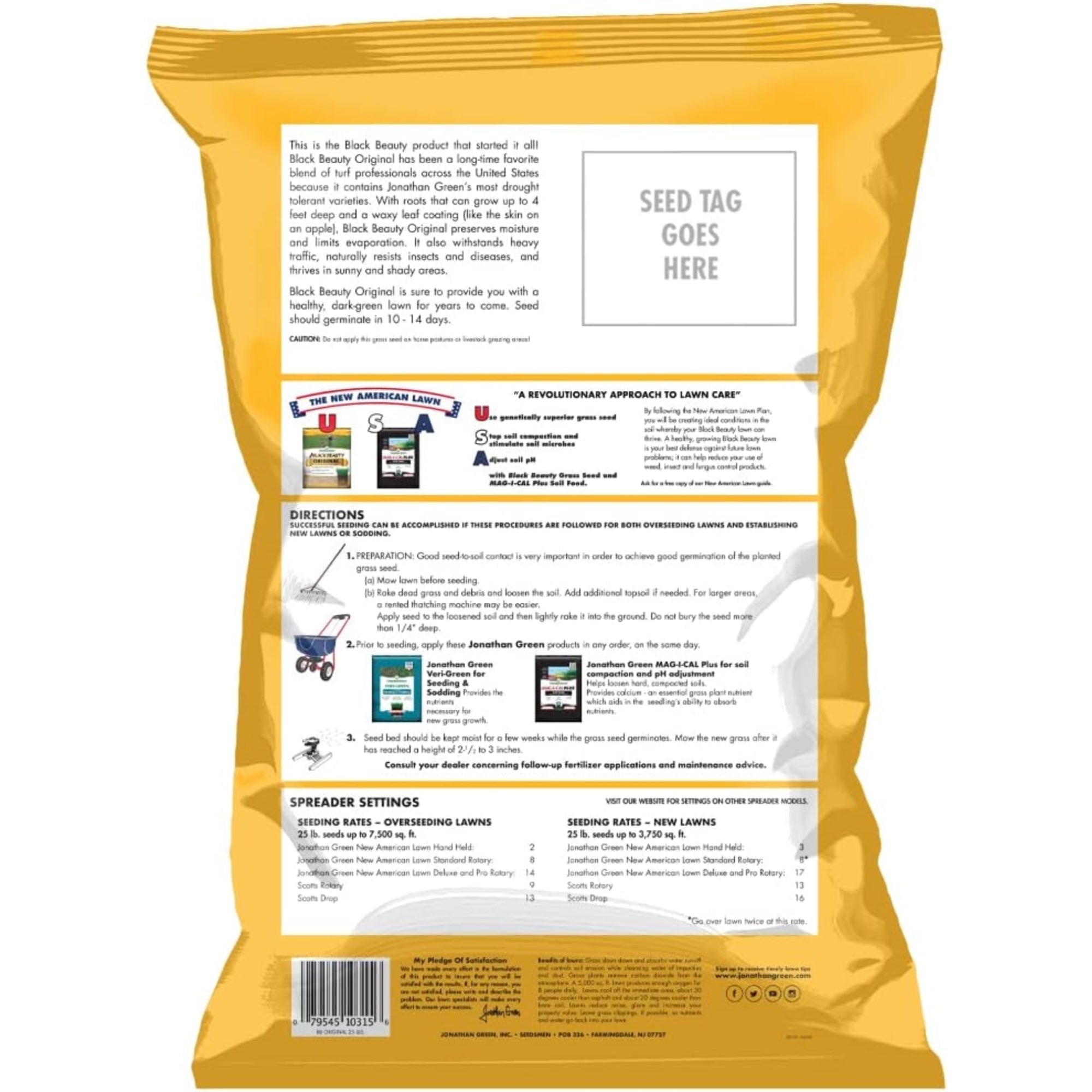 Jonathan Green Black Beauty Tall Fescue Grass Seed Blend