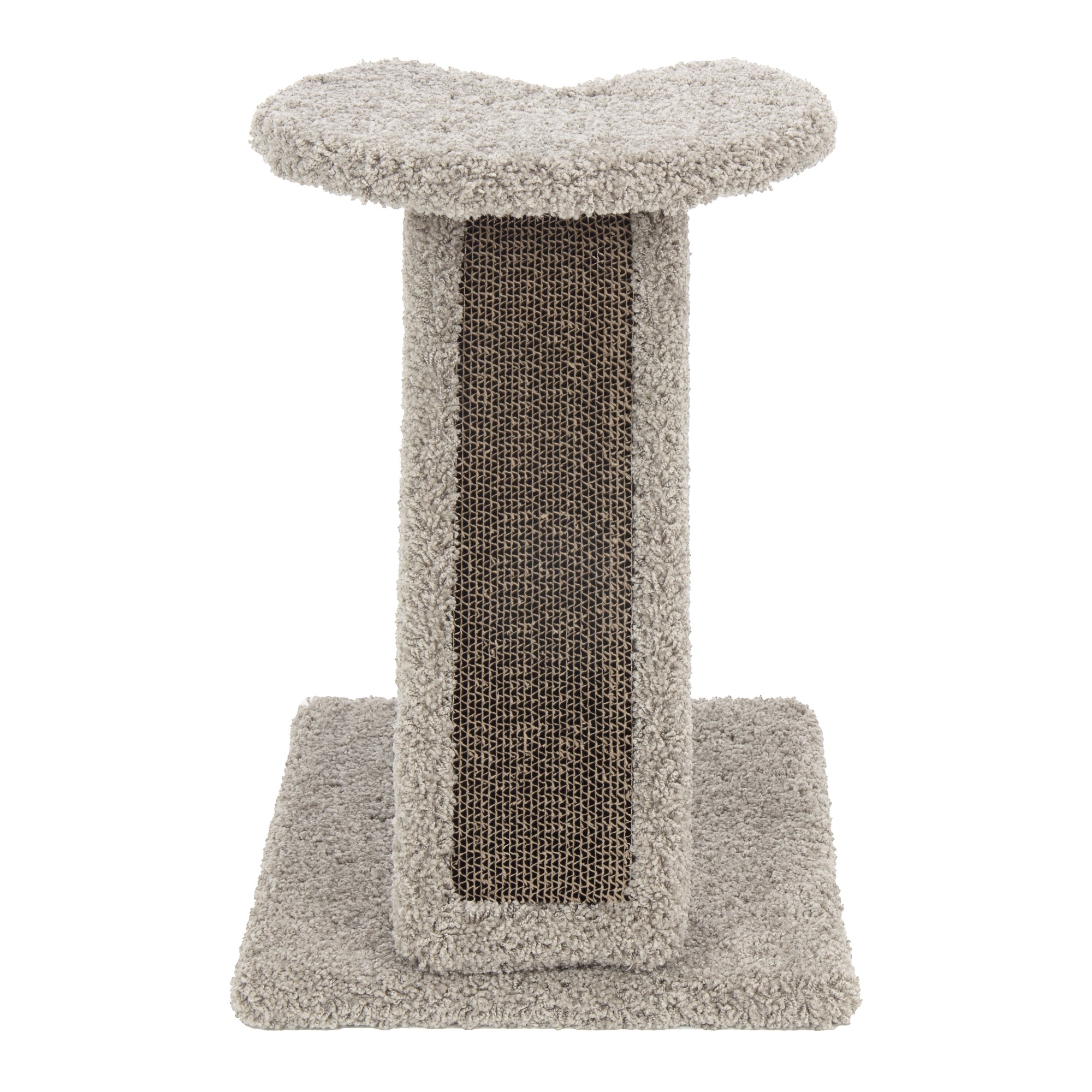 Ware Products Corner Scratch with Cardboard and Carpet for Cats, 20" Height