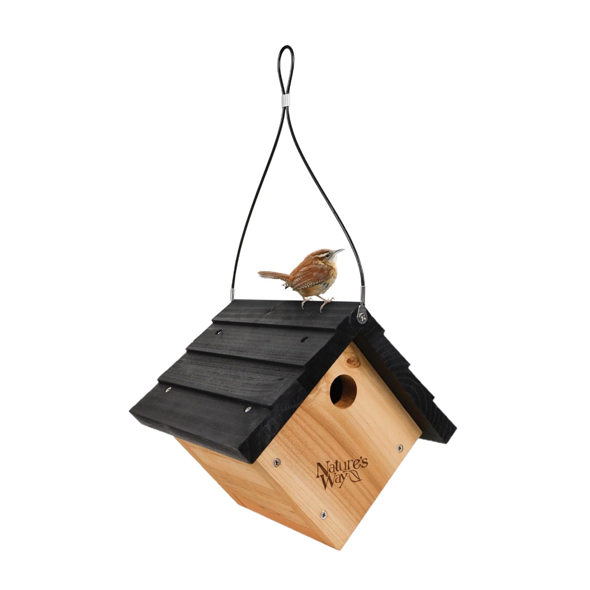 Nature's Way Cedar Wren Bird House, Brown/Black