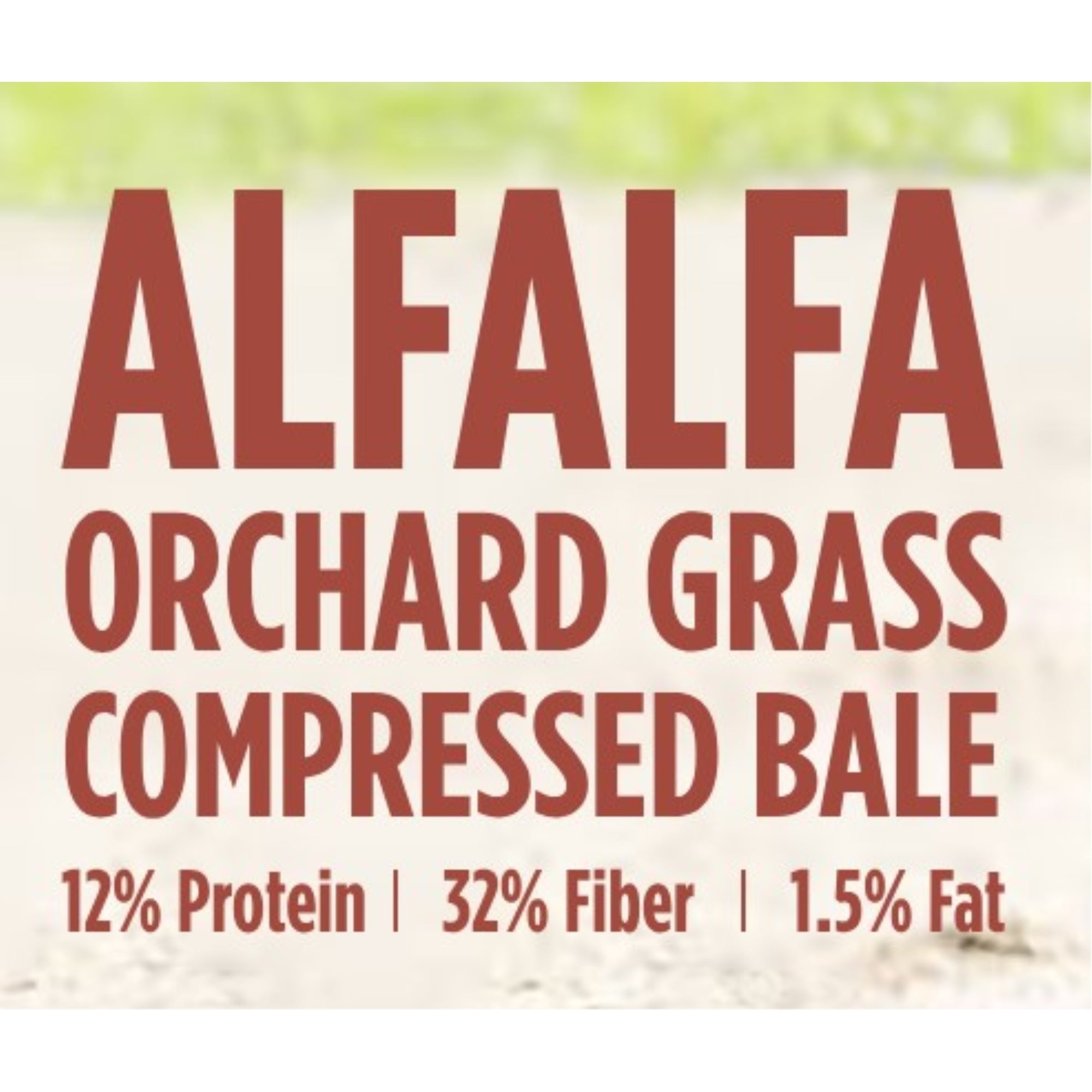 Standlee Premium Western Forage, Alfalfa/Orchard Grass, Grab & Go Compressed Bale, 50lb