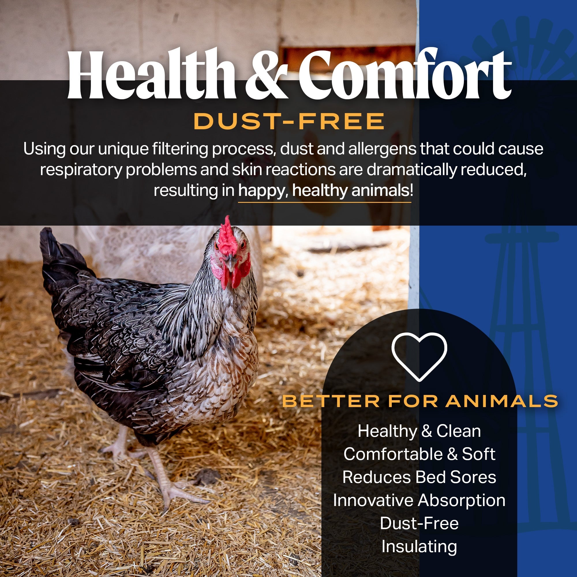 HealthiStraw FarmStraw Fine Cut – All-Natural, Clean Animal Straw Bedding – 3 cu ft (25lb) Expands up to 10+ cu ft