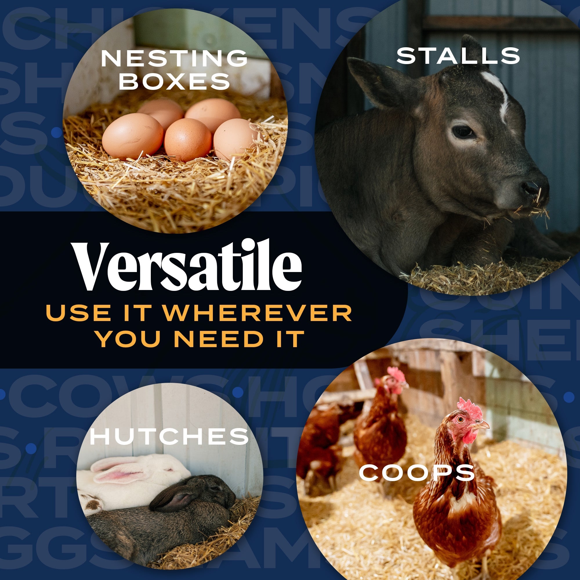 HealthiStraw FarmStraw Fine Cut – All-Natural, Clean Animal Straw Bedding – 3 cu ft (25lb) Expands up to 10+ cu ft