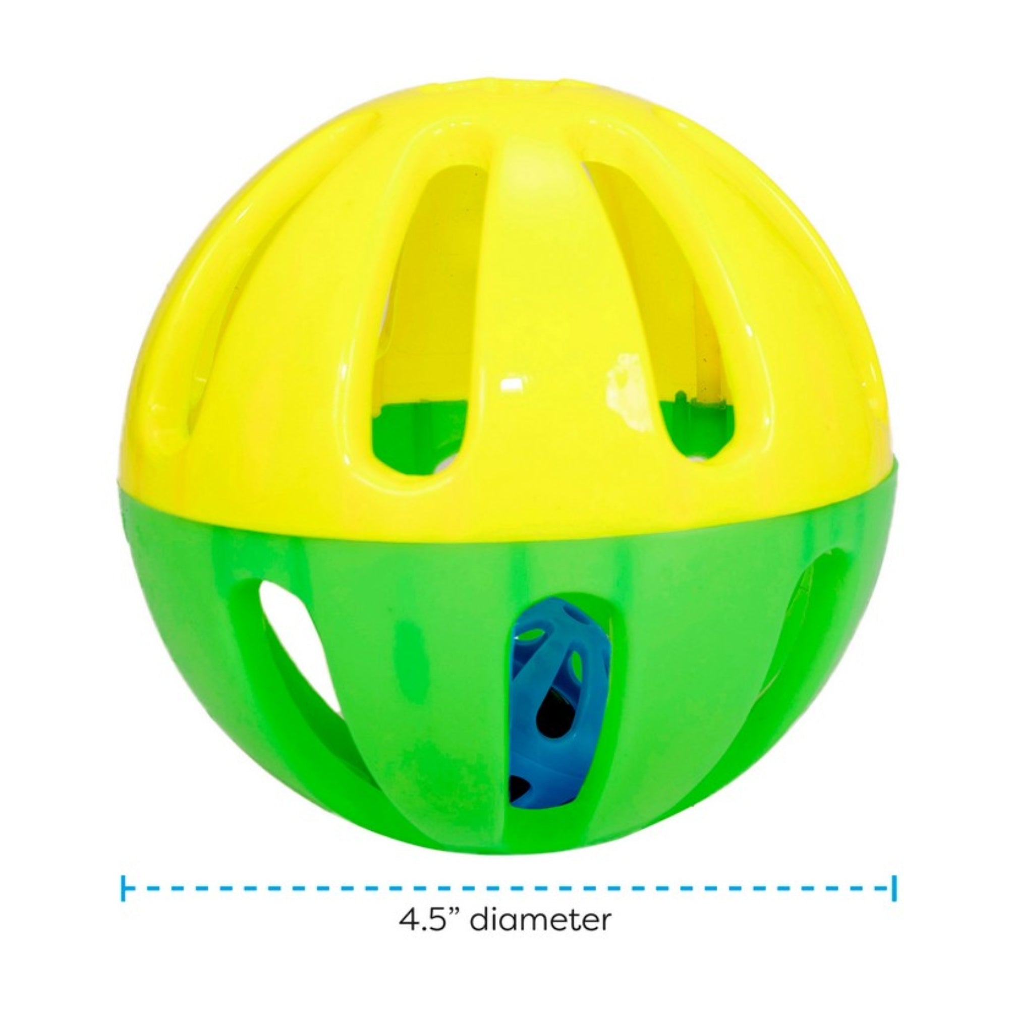 Ware Manufacturing Peck-N-Play Chicken Treat Ball with Jingle Ball Inside, 4.5"
