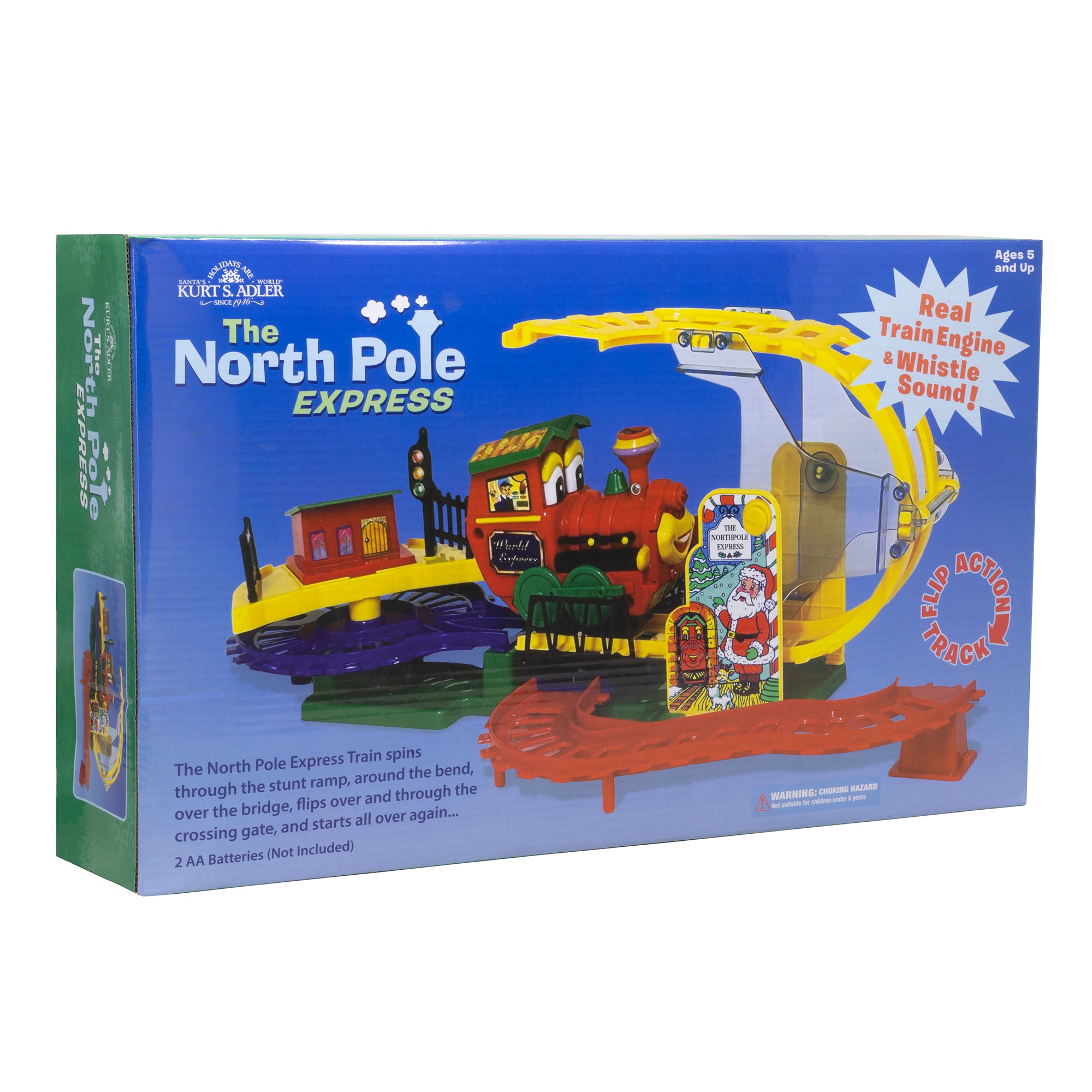 Kurt Adler Battery-Operated Musical North Pole Express Train